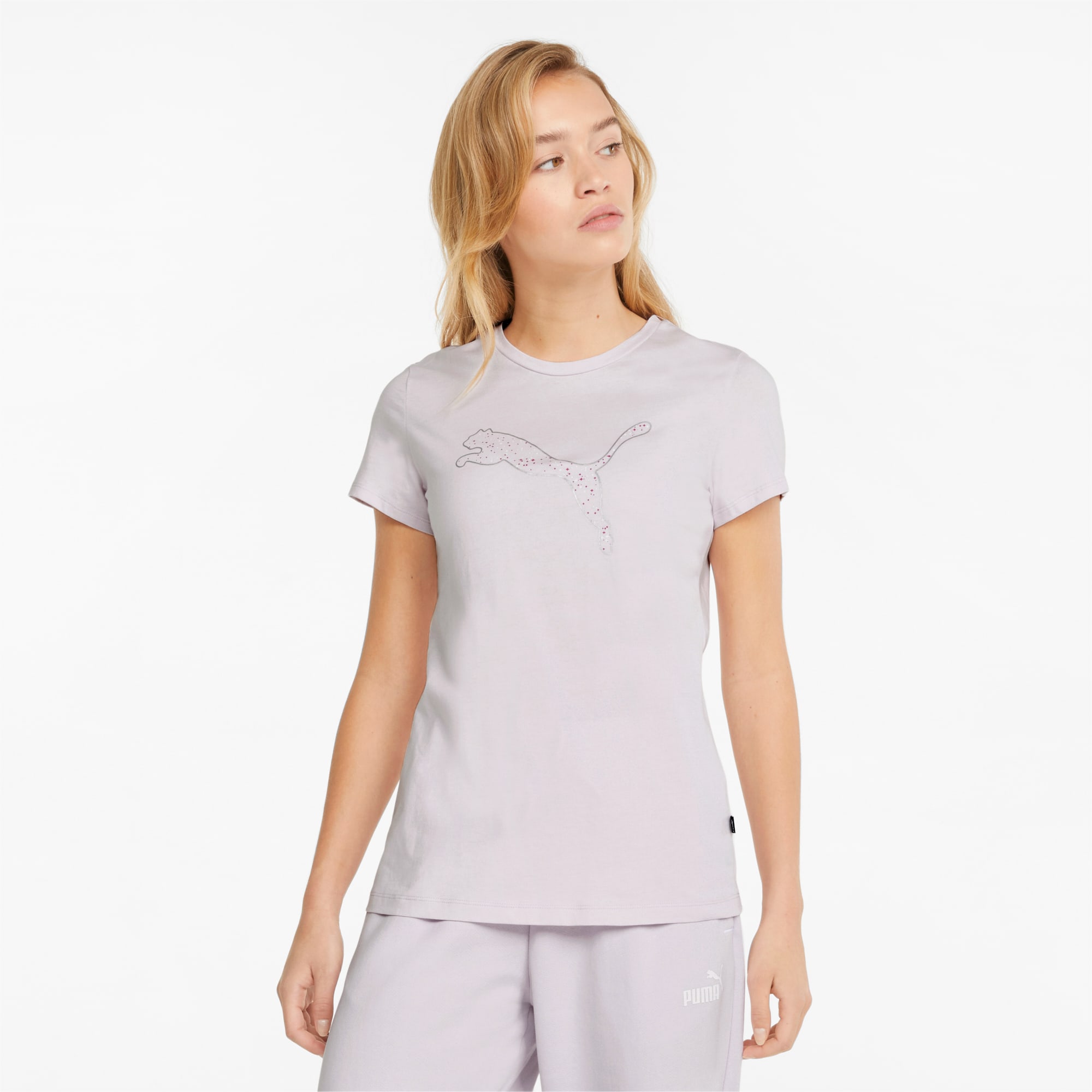 Power Graphic Women's Tee, Lavender Fog, large-SEA