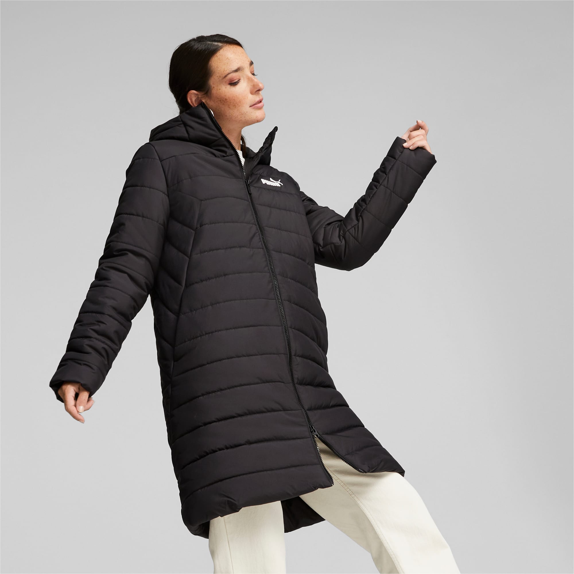 Manteau matelassé femme noir sales