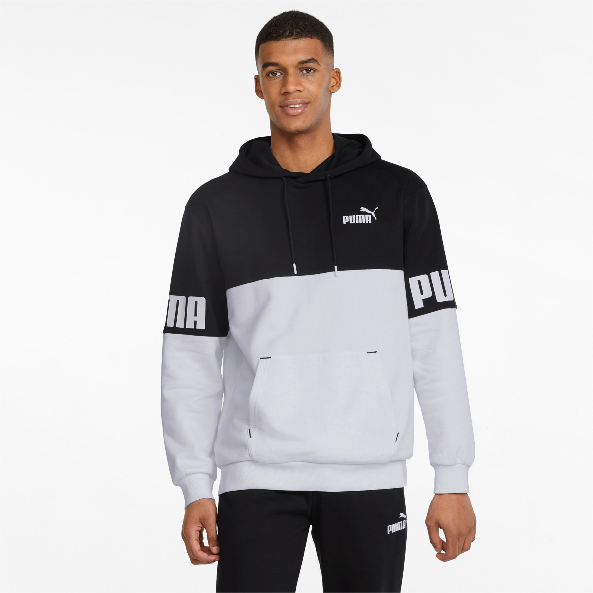 Power Colour Blocked Men s Hoodie