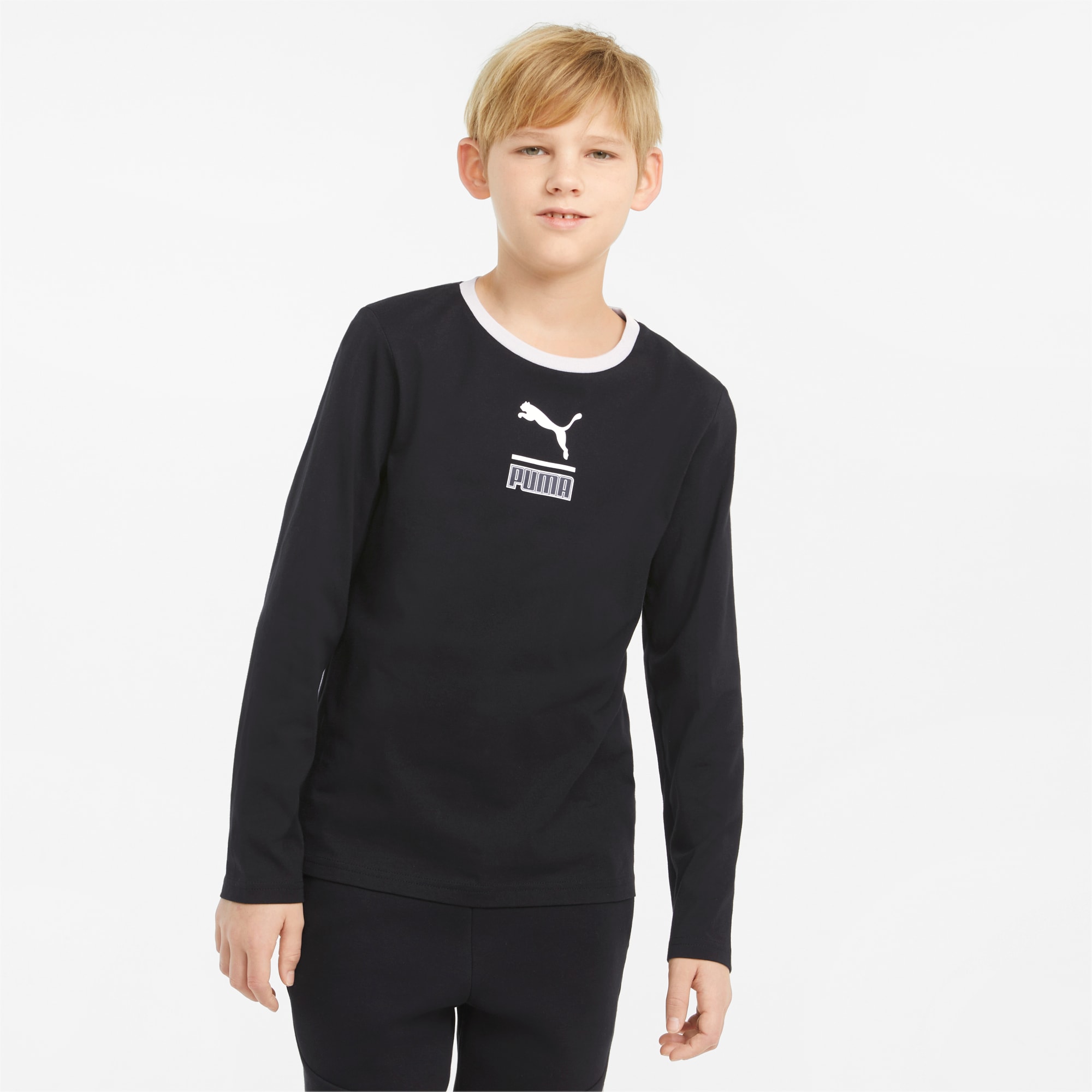 PUMA公式】キッズ ALPHA 長袖 Tシャツ 120-160cm