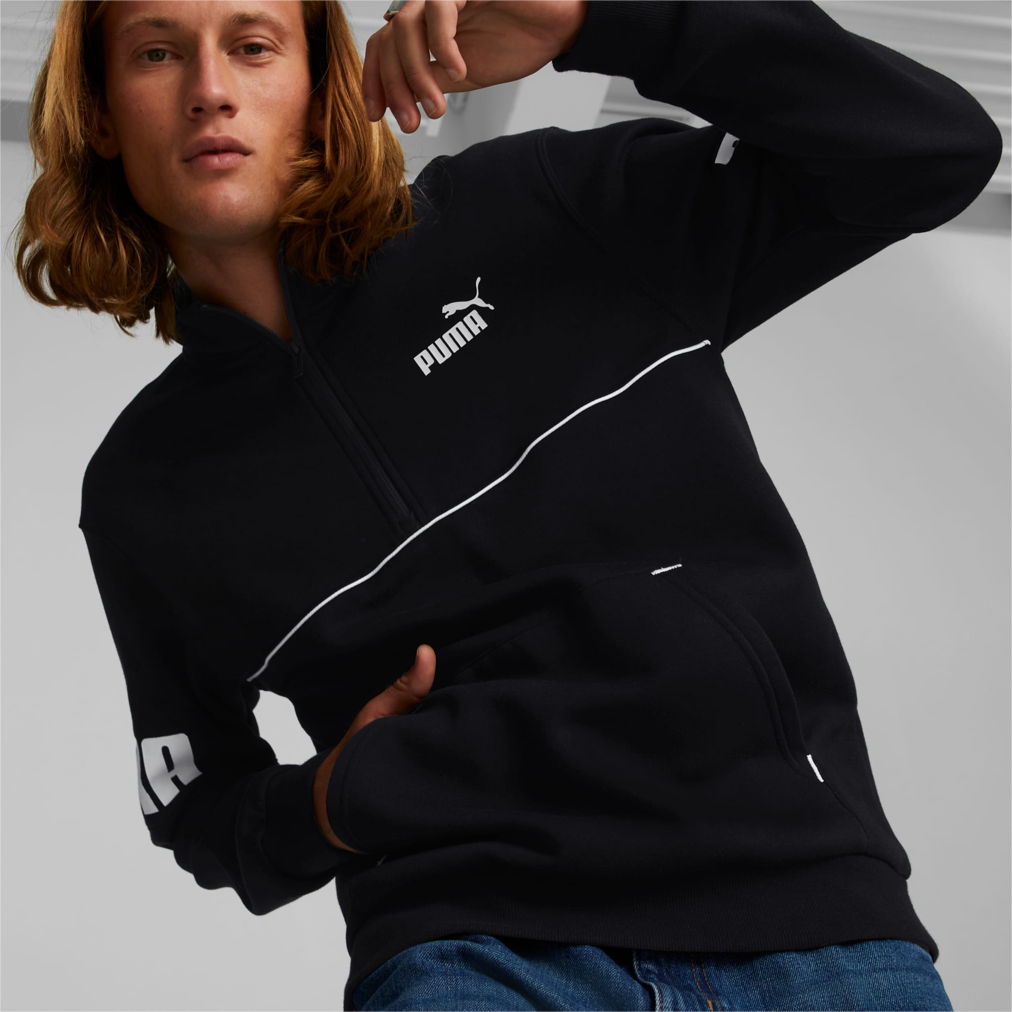 Puma retro half zip hoodie store