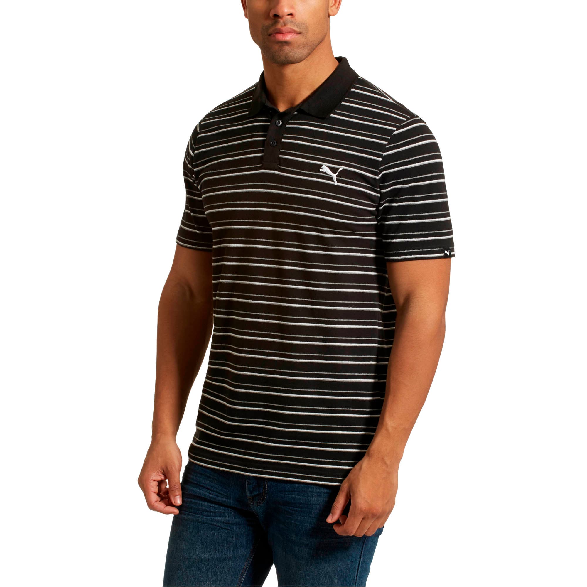 Essential Sports Stripe Pique Polo | PUMA