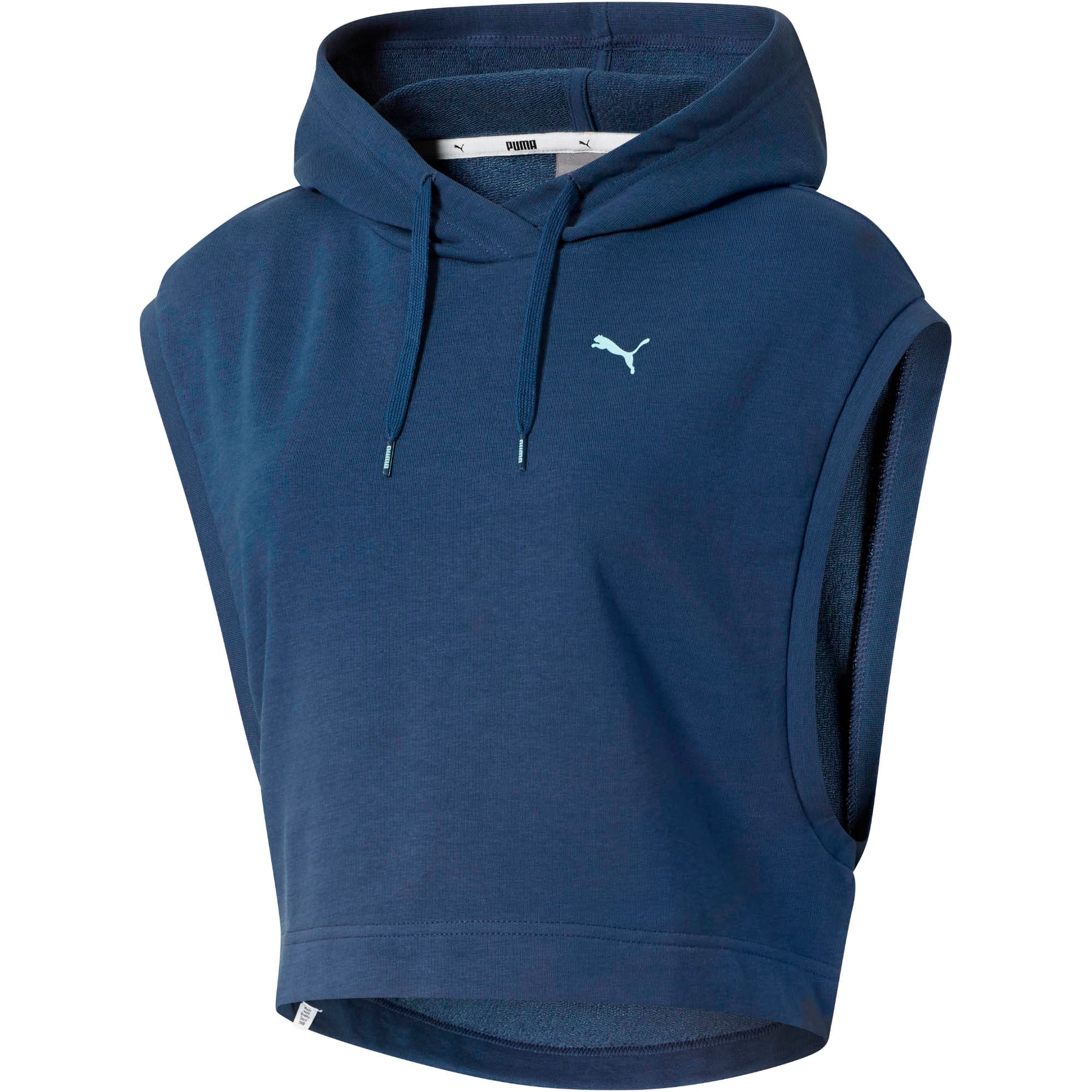 puma sleeveless hoodie women's