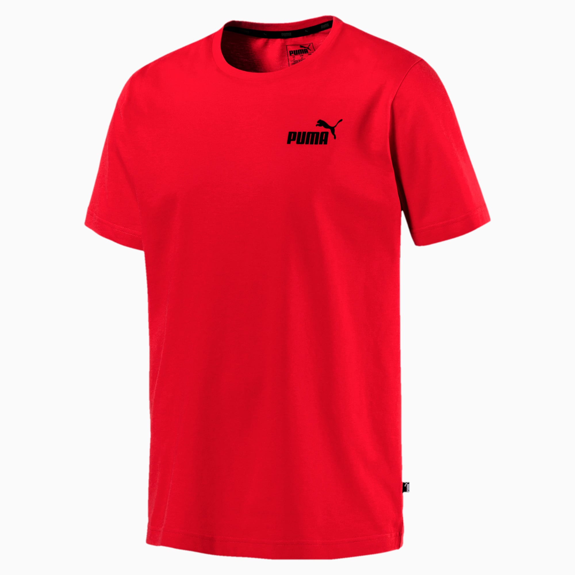 Men's Essentials Small Logo T-Shirt, Puma Red, large-SEA