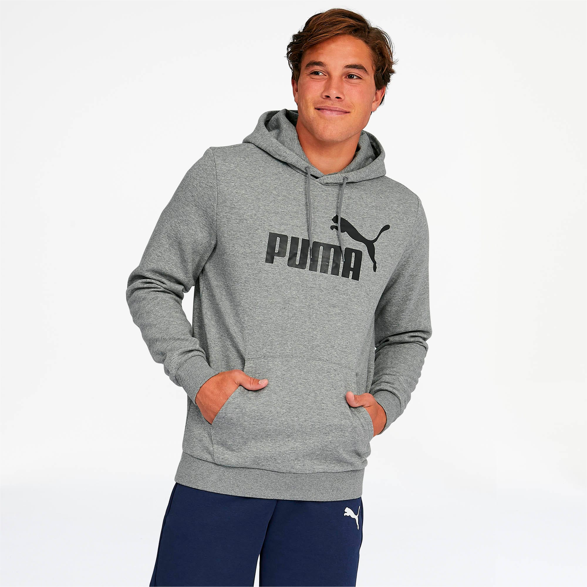 gray puma hoodie