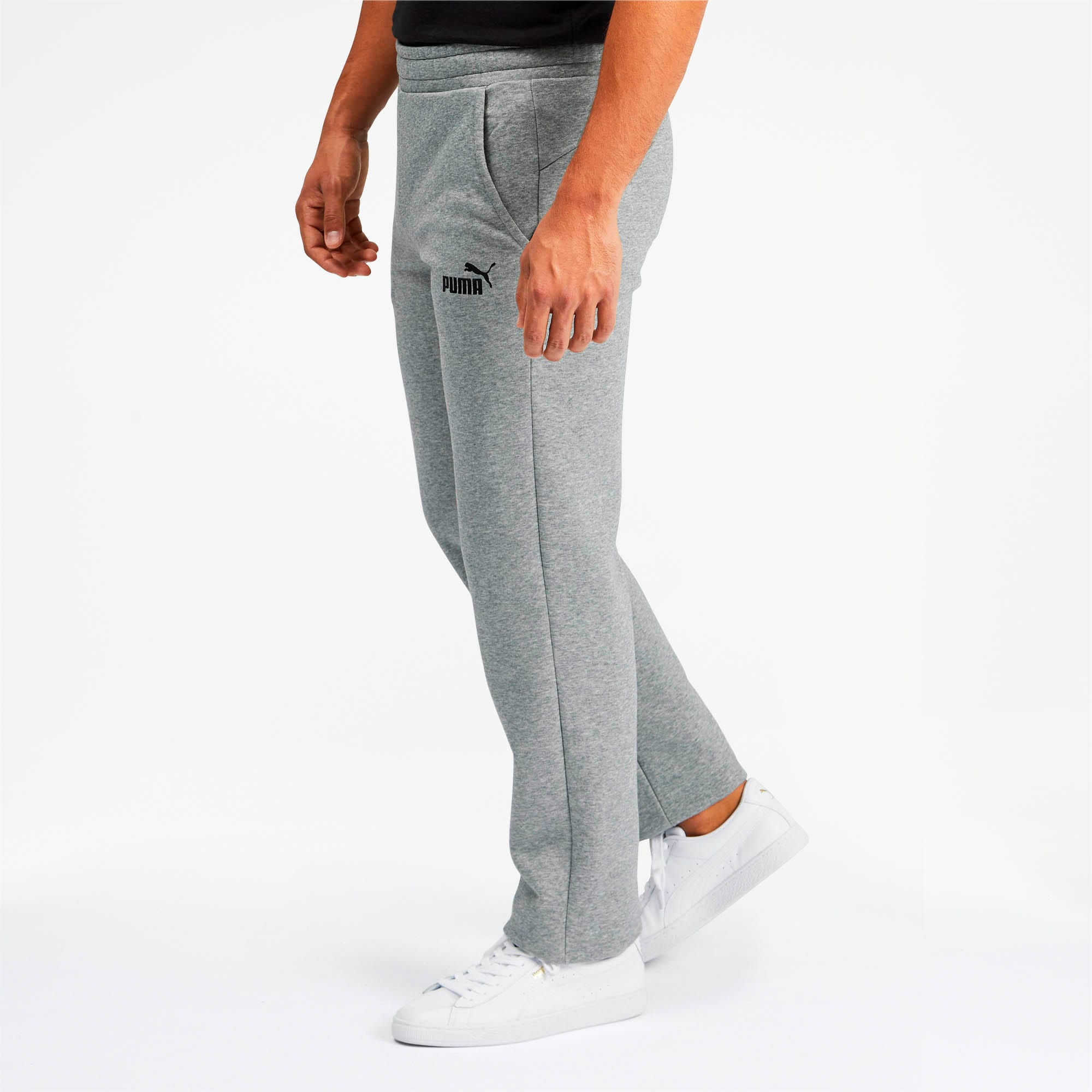 puma men's essentials fleece pants