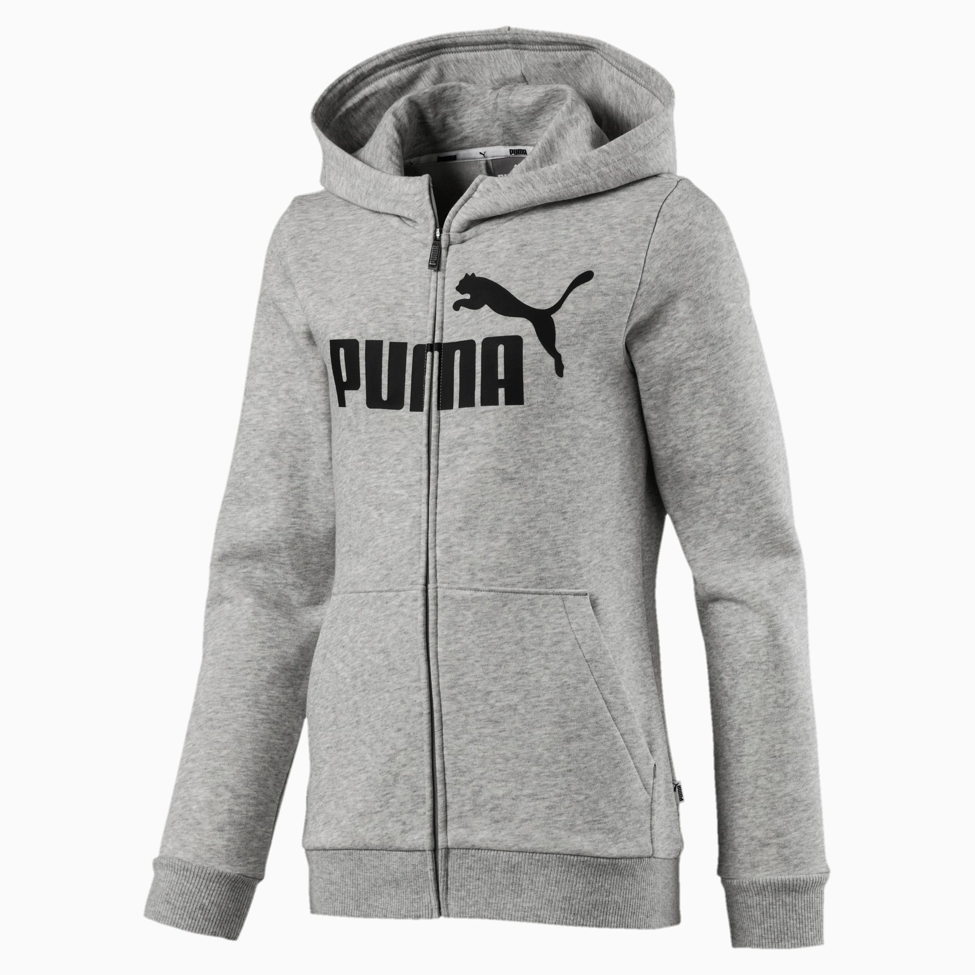 puma essential hooded jacket