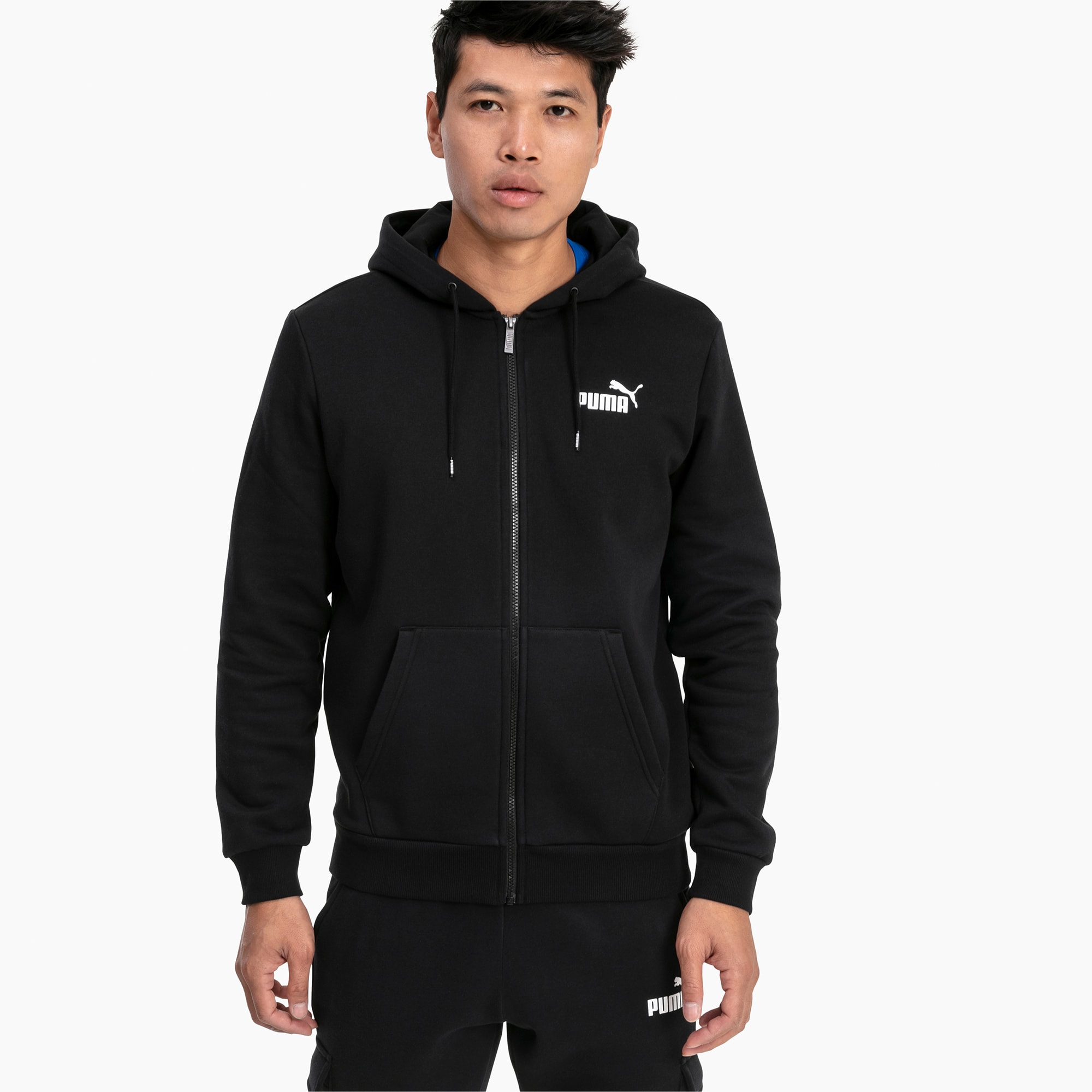 black puma hoodie mens