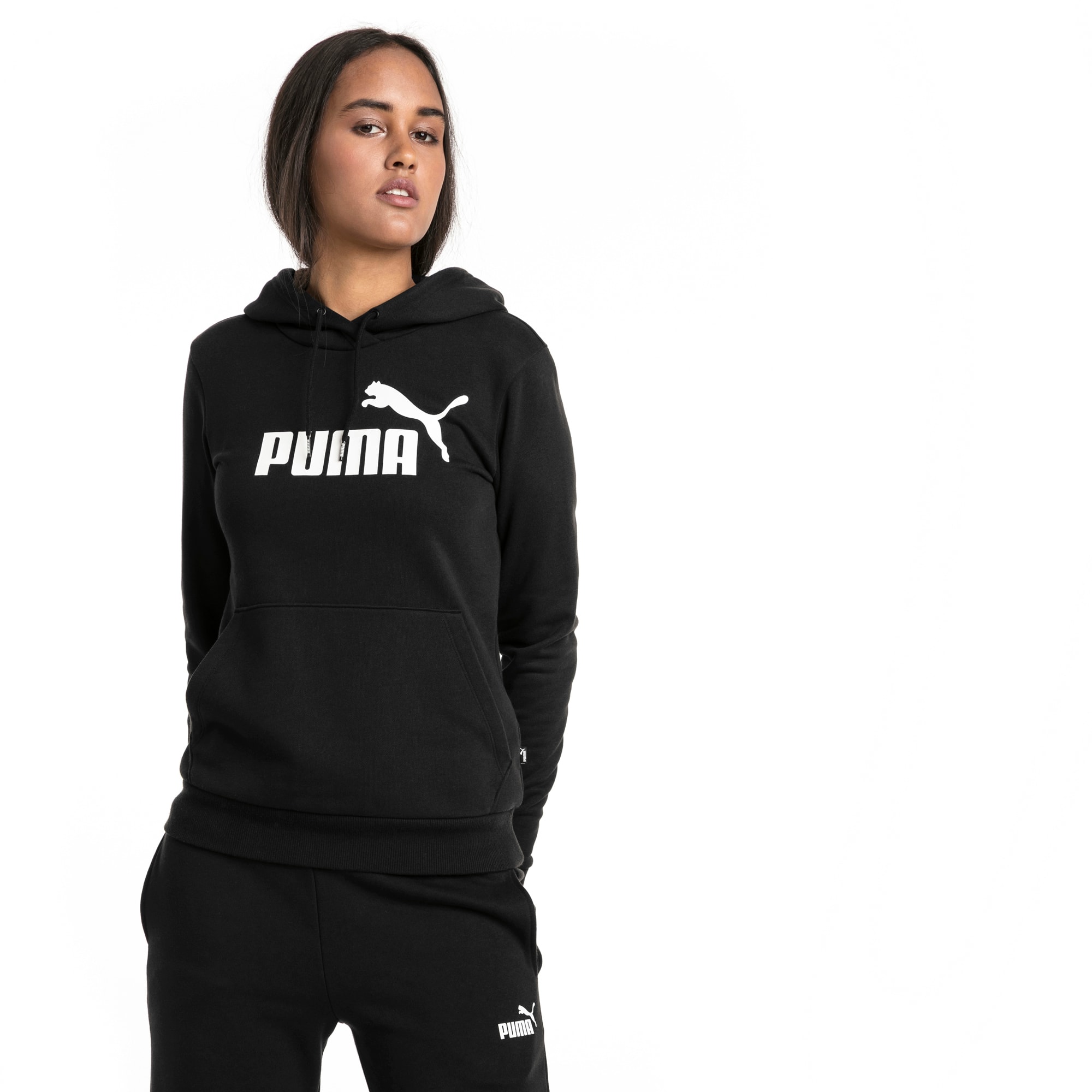 puma hoodie black womens