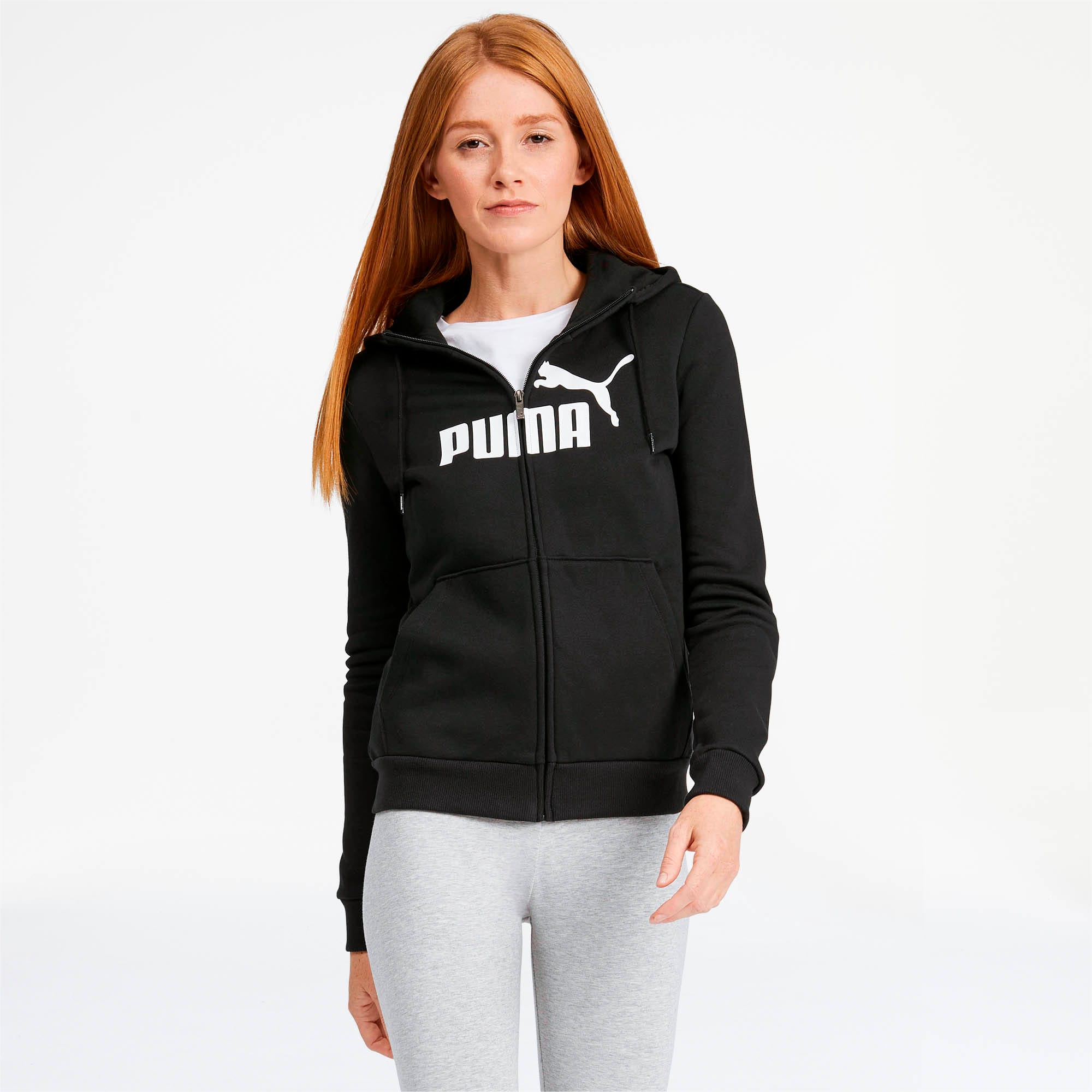 puma essential fleece hoodie