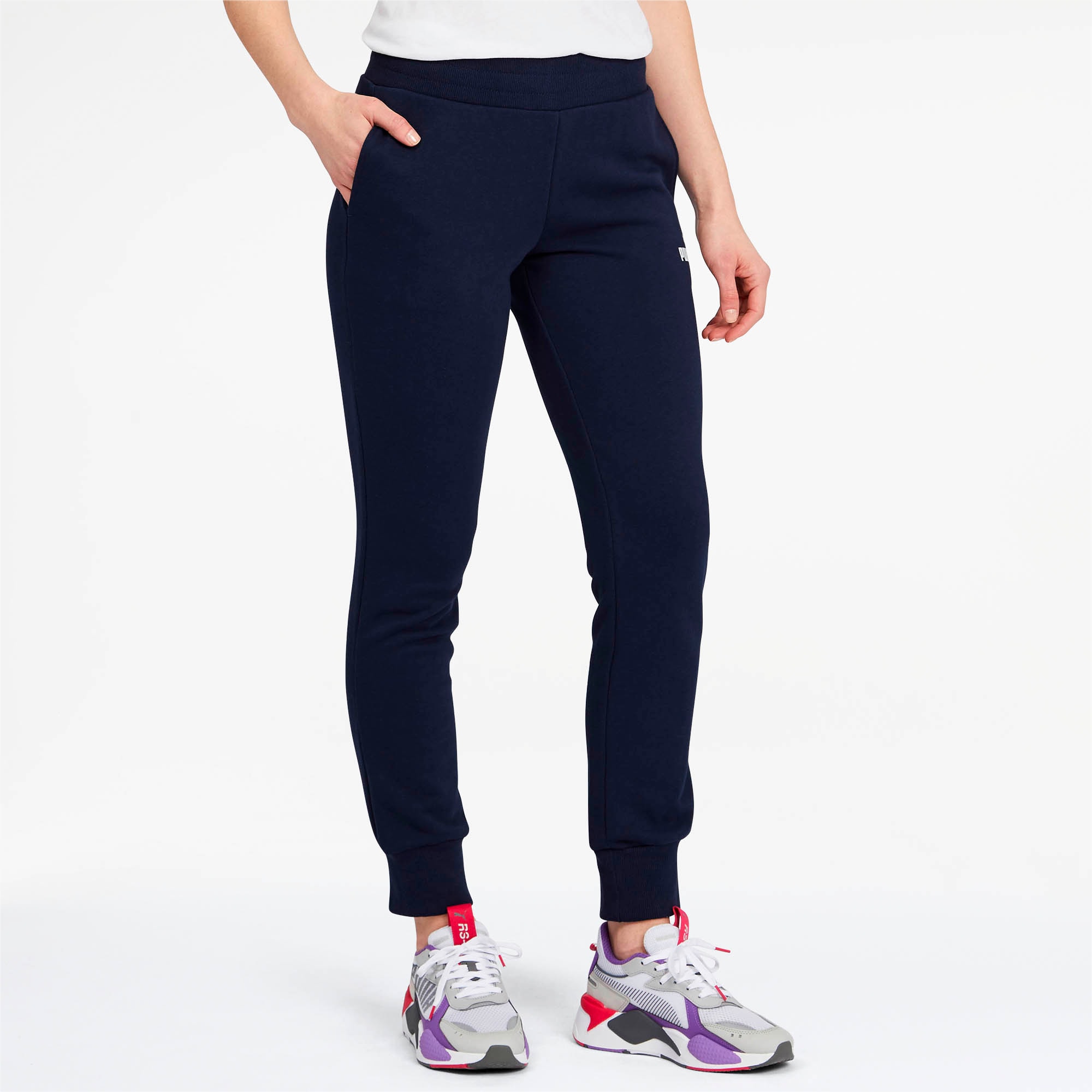 Blue puma joggers womens top
