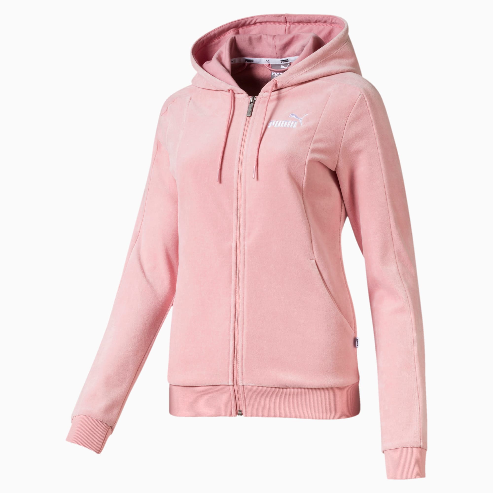 puma essential hooded jacket