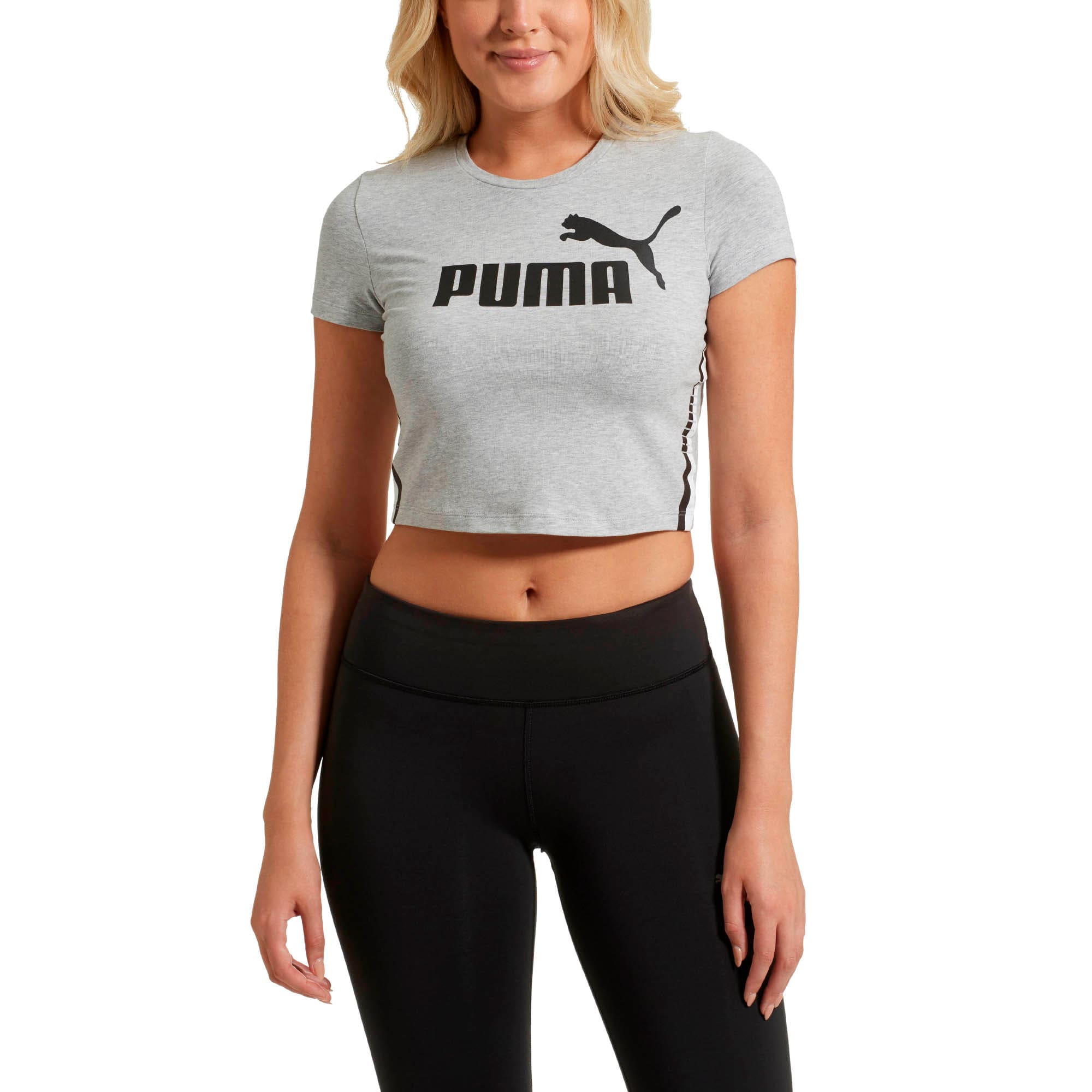 Puma tape logo cropped tee new arrivals