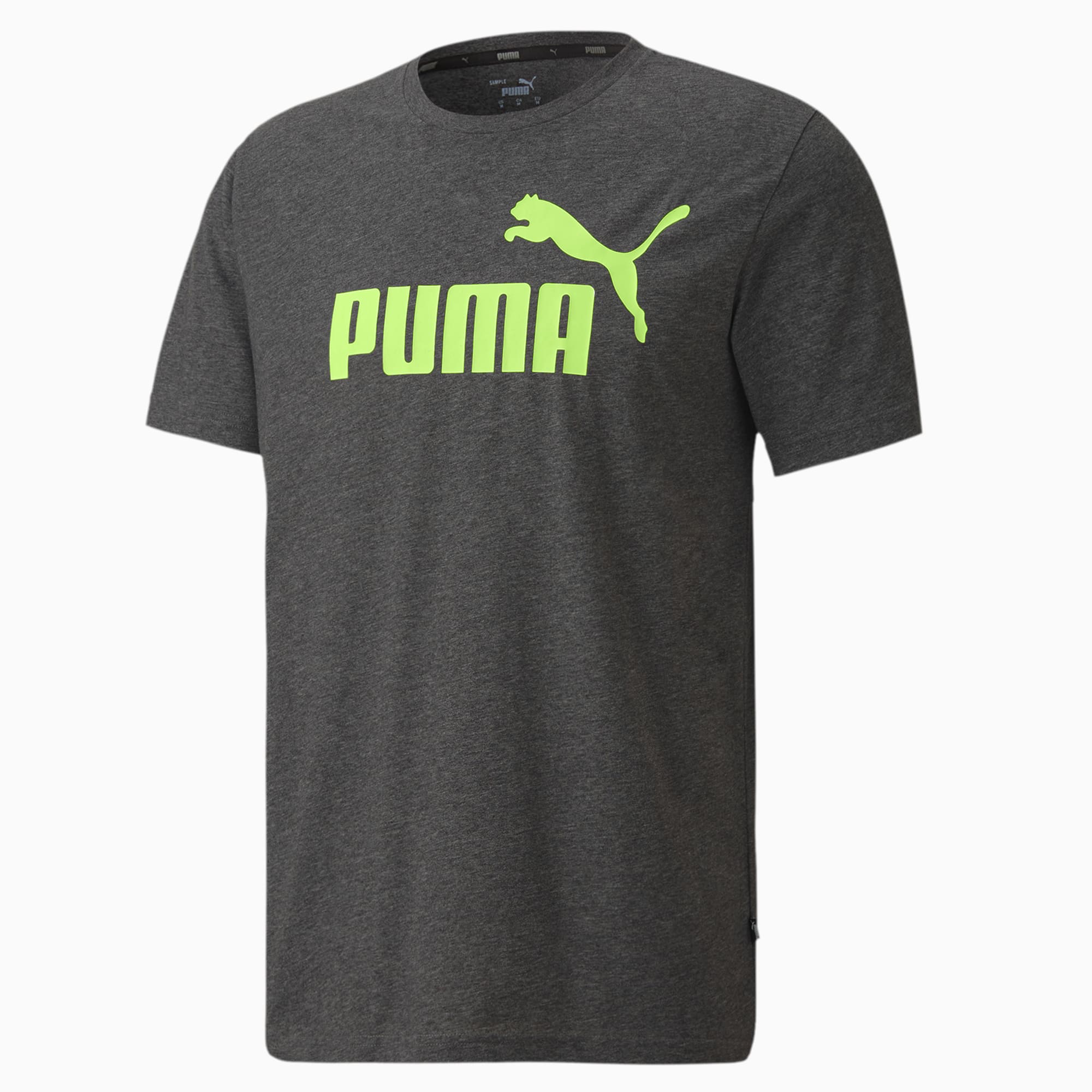 Puma active logo heather tee best sale