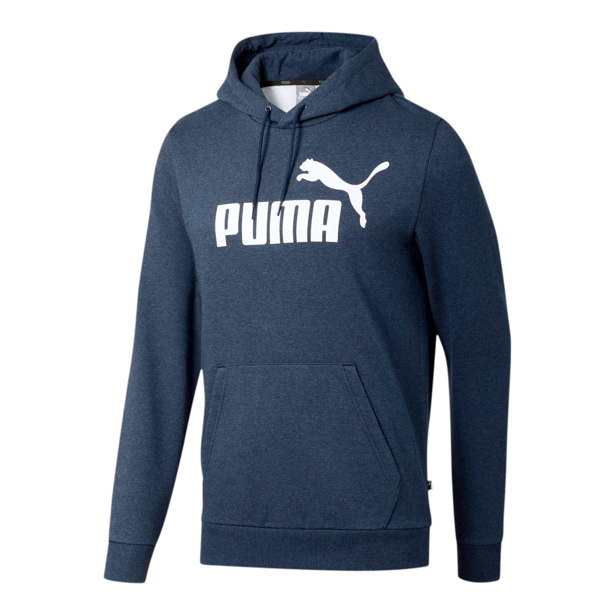 Essentials+ Men's Fleece Hoodie, Peacoat Heather, large