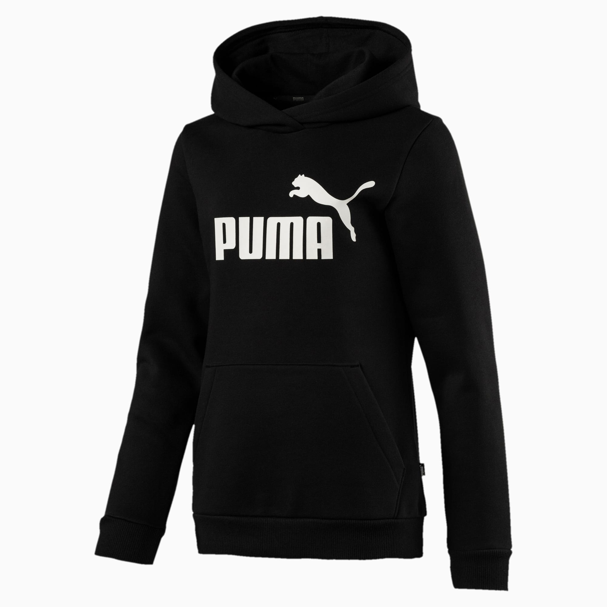 Essentials Girls' Hoodie | Cotton Black 