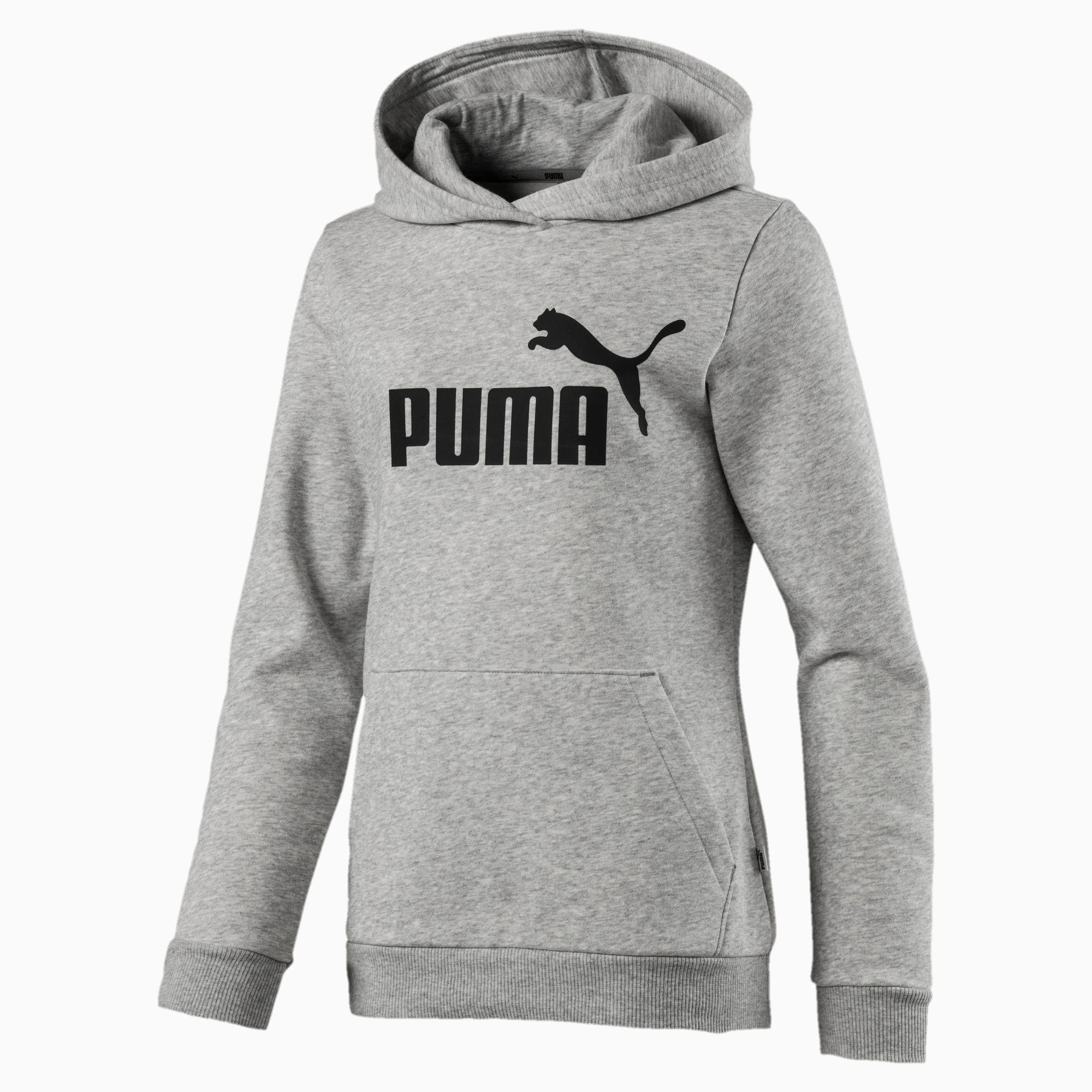 Essentials Girls' Hoodie | Light Gray 