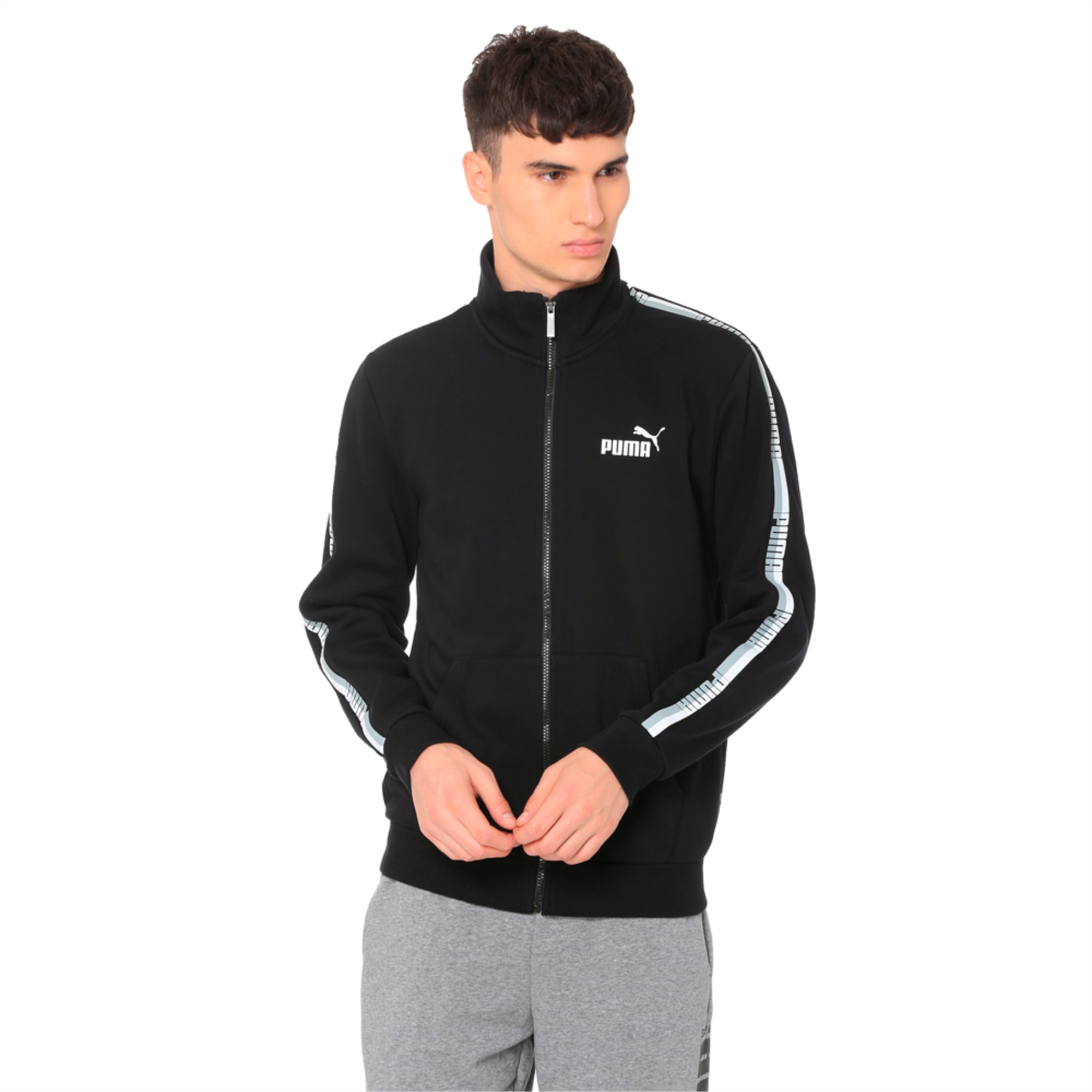 puma tape men's track jacket