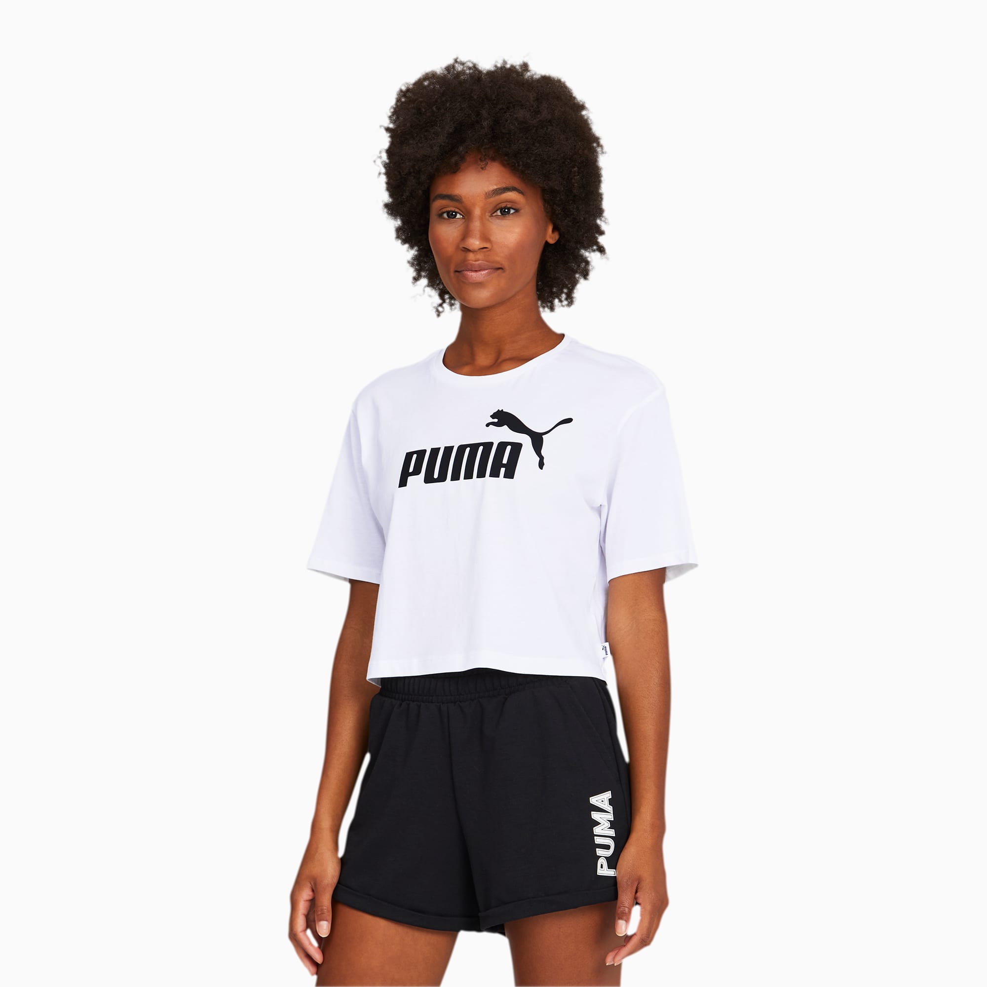 Women's Cropped Logo T-Shirt | Puma 