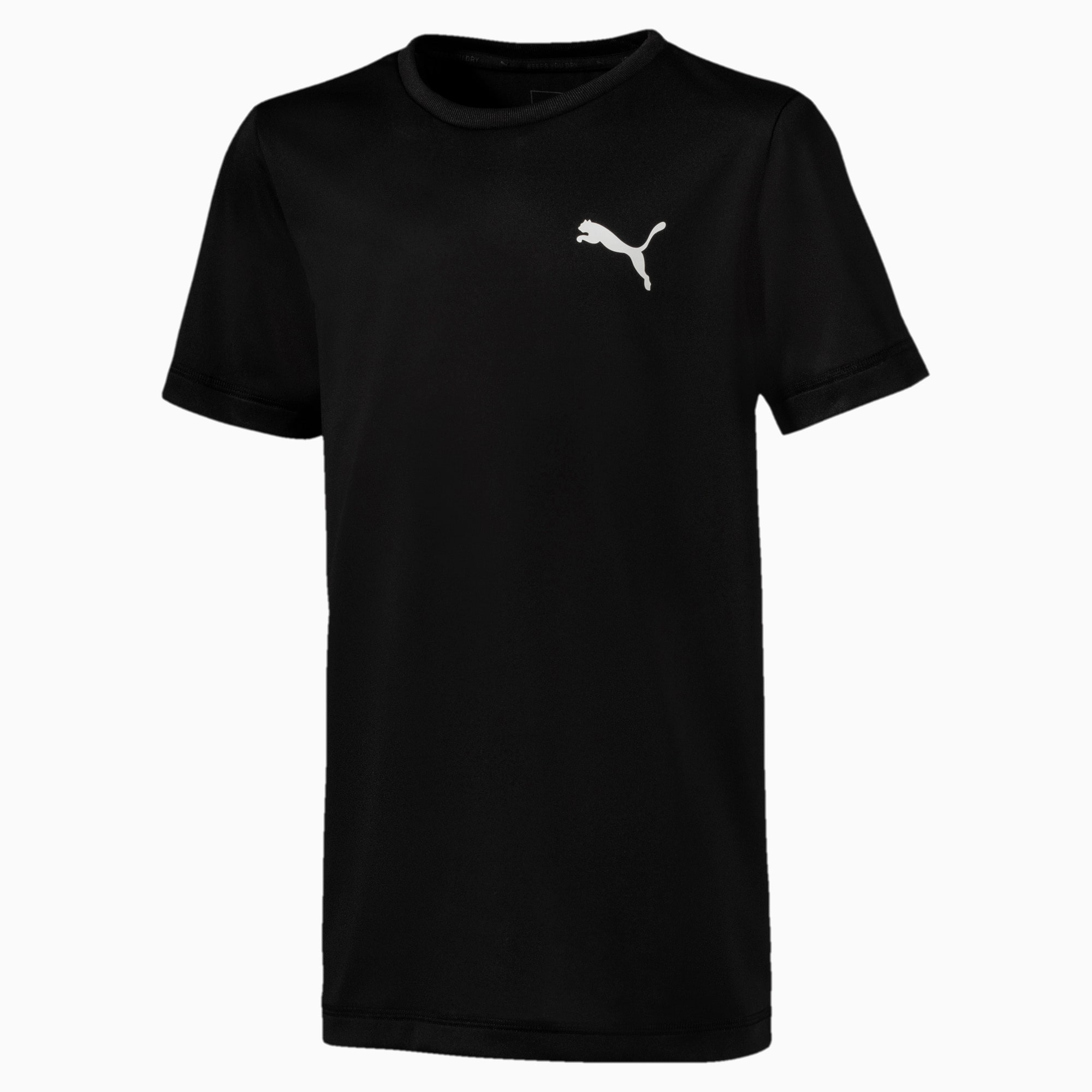 Active Boys' Tee, Puma Black, large-SEA
