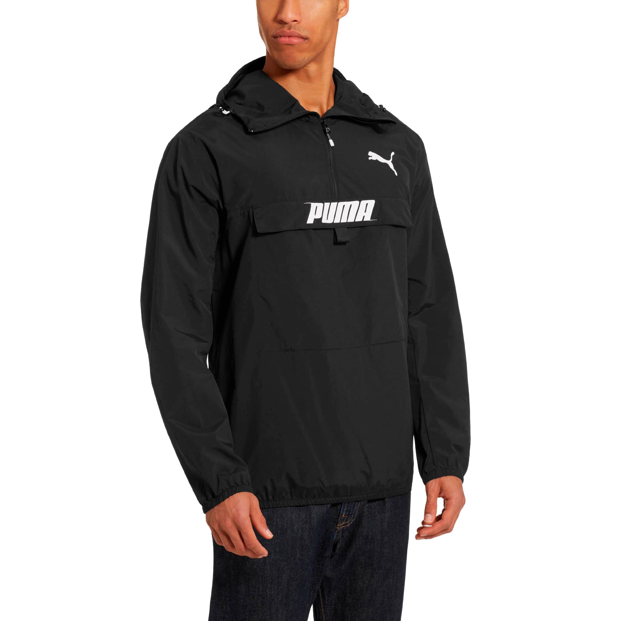 puma men's half zip polyester hoodies