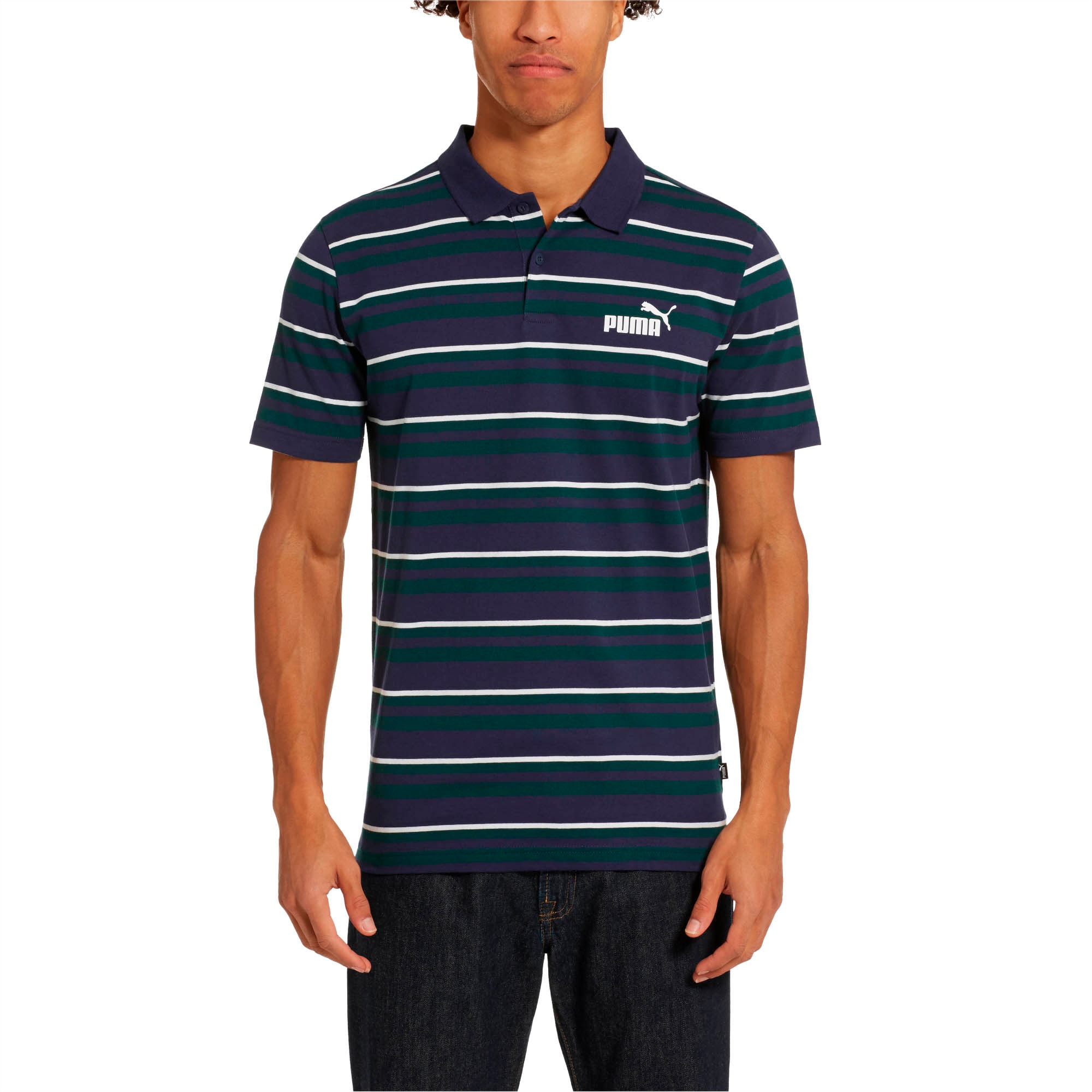 Ess Striped J Men S Polo Puma Us