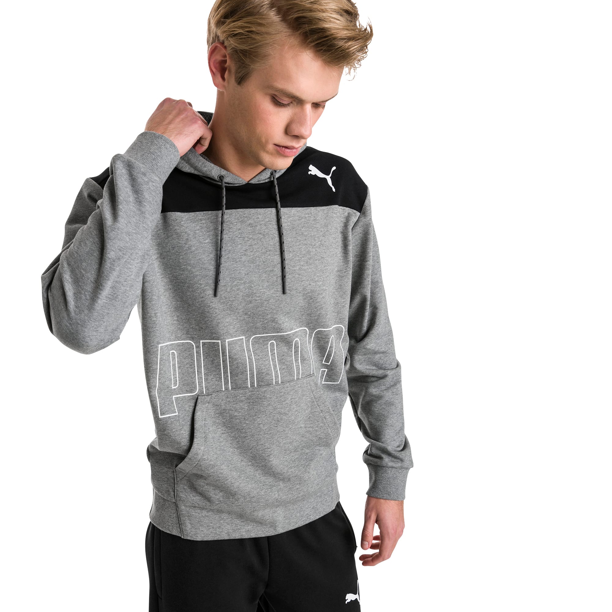 puma gray hoodie