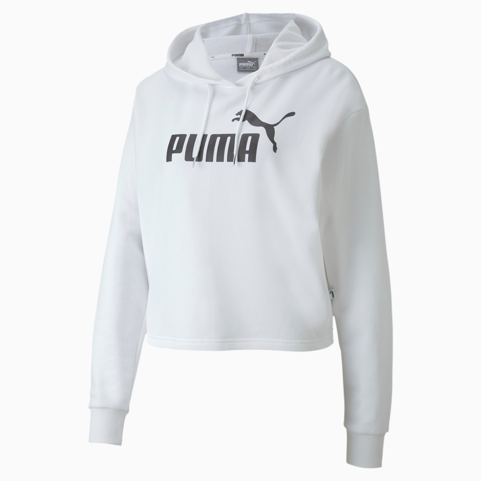puma stripe crop hoodie