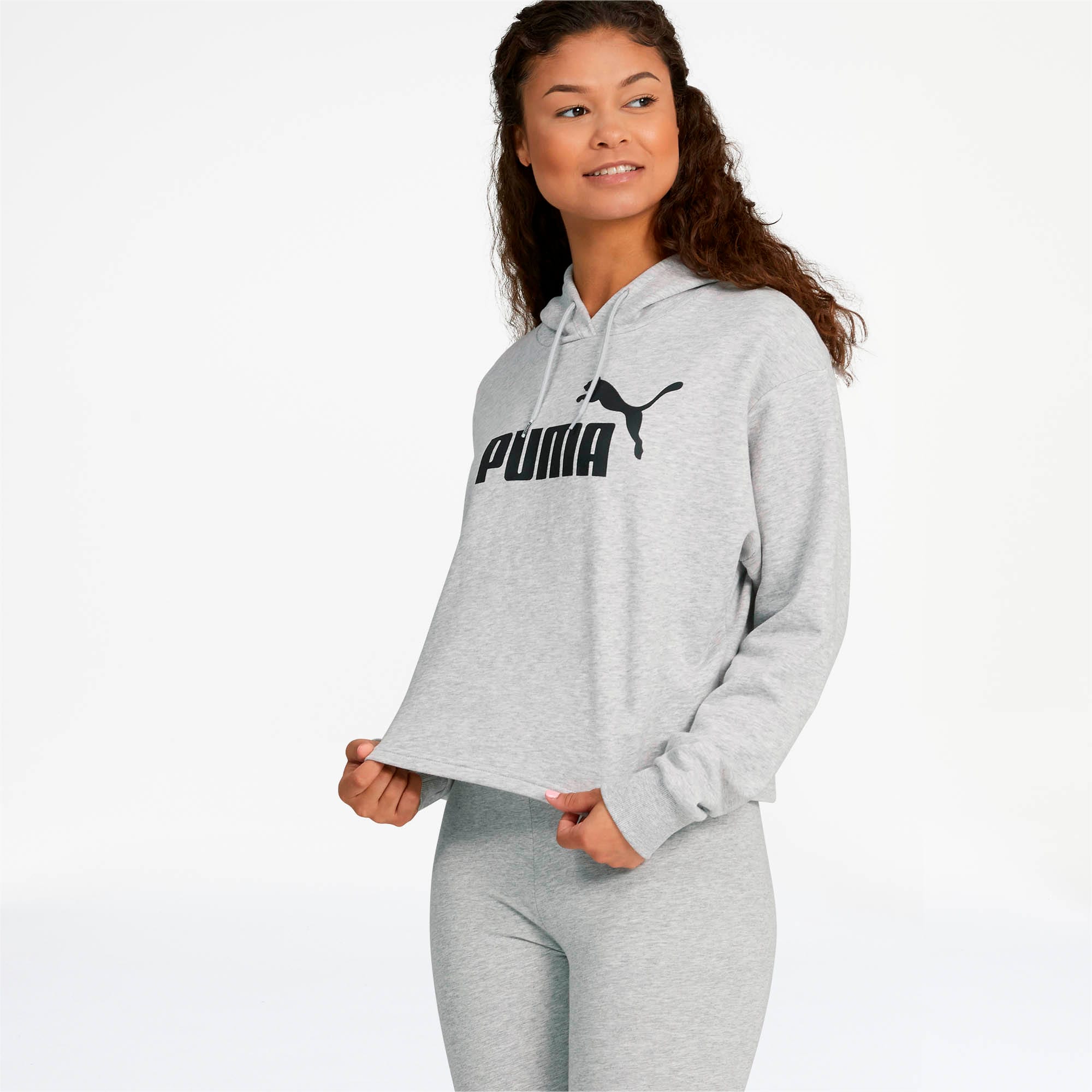 cropped hoodie and sweatpants