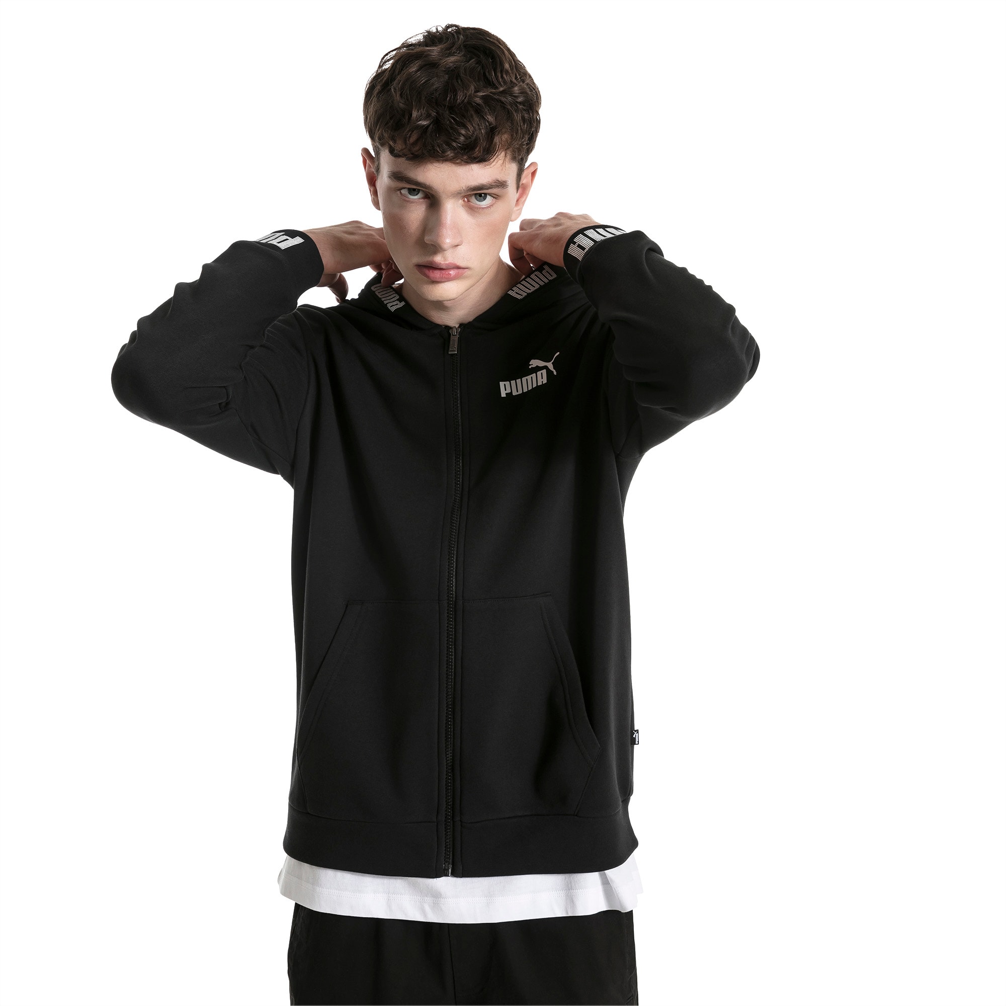 Amplified Hooded Men S Sweat Jacket Puma All Puma