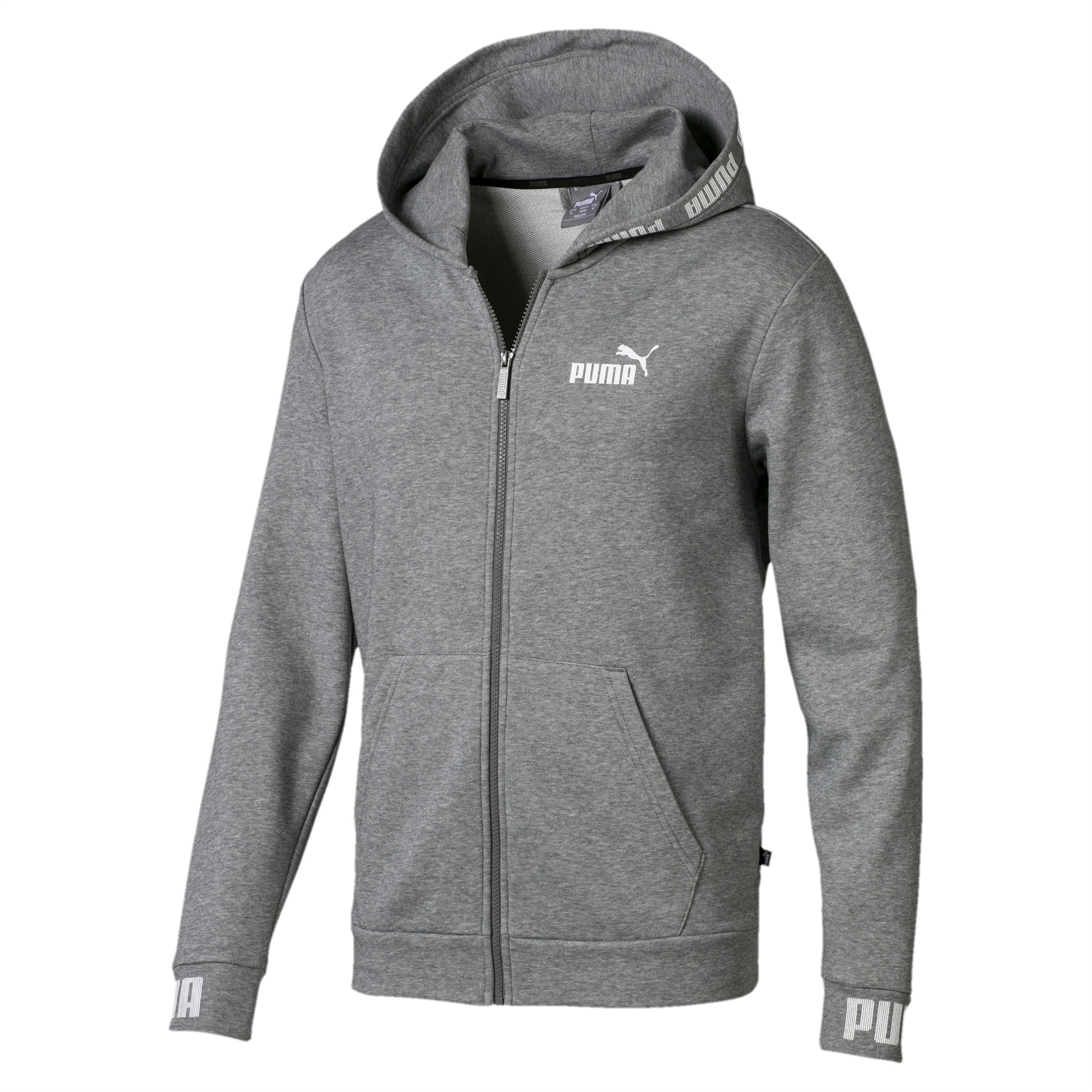 Puma amplified hooded jacket top