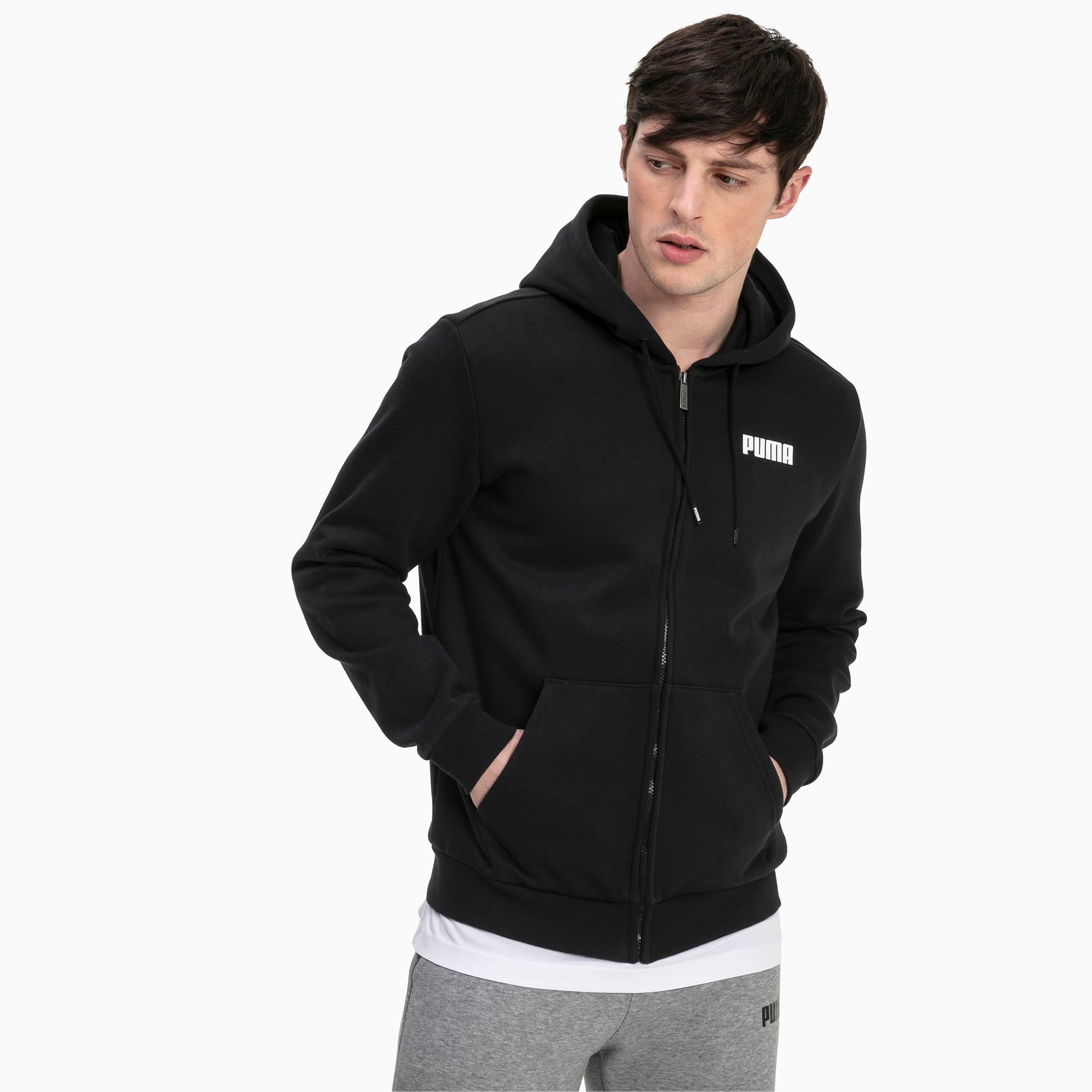 puma essentials fleece men's hoodie