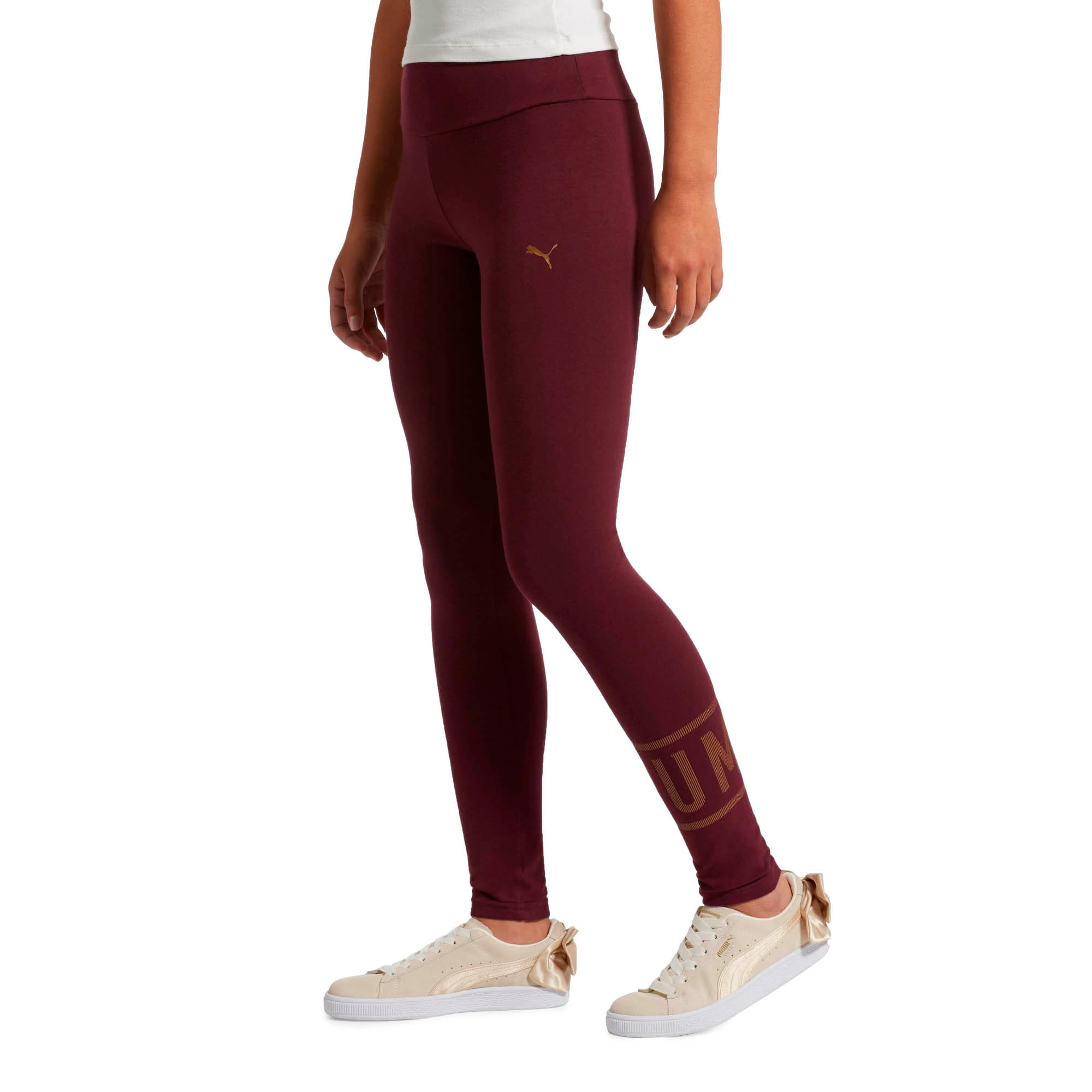 Puma athletic logo leggings store