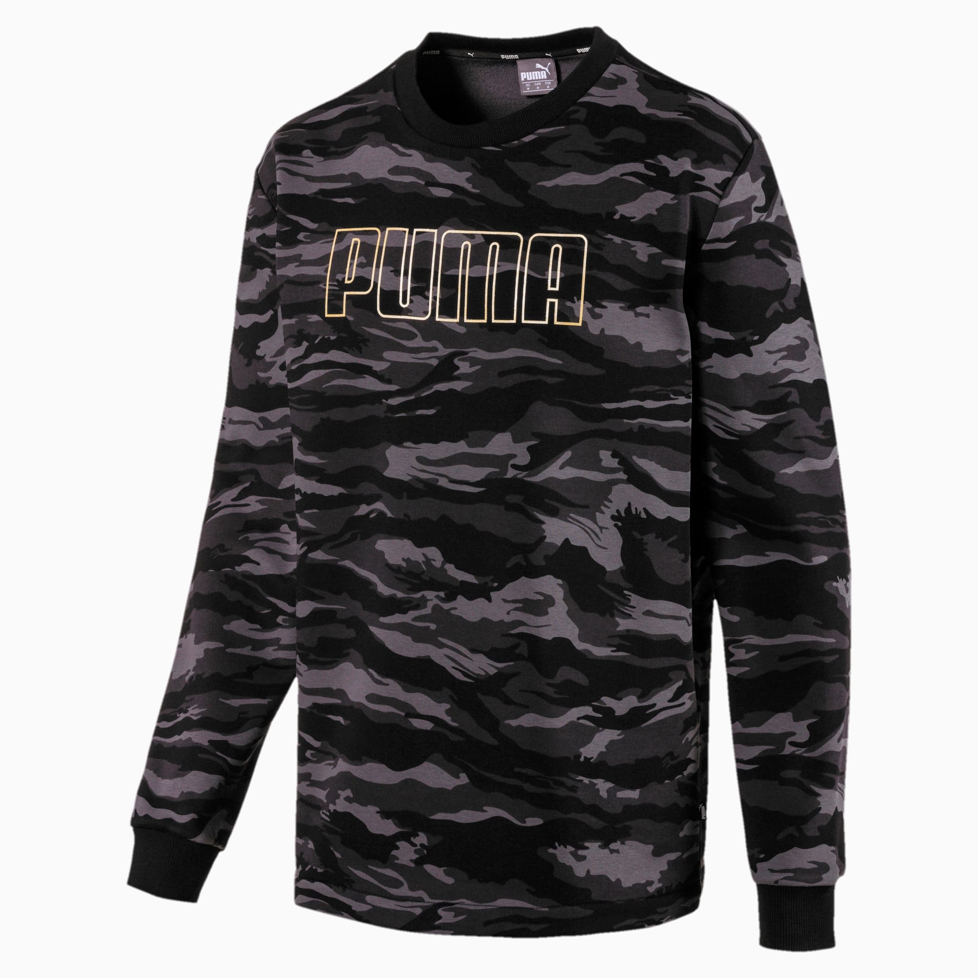 black and gold puma sweatshirt