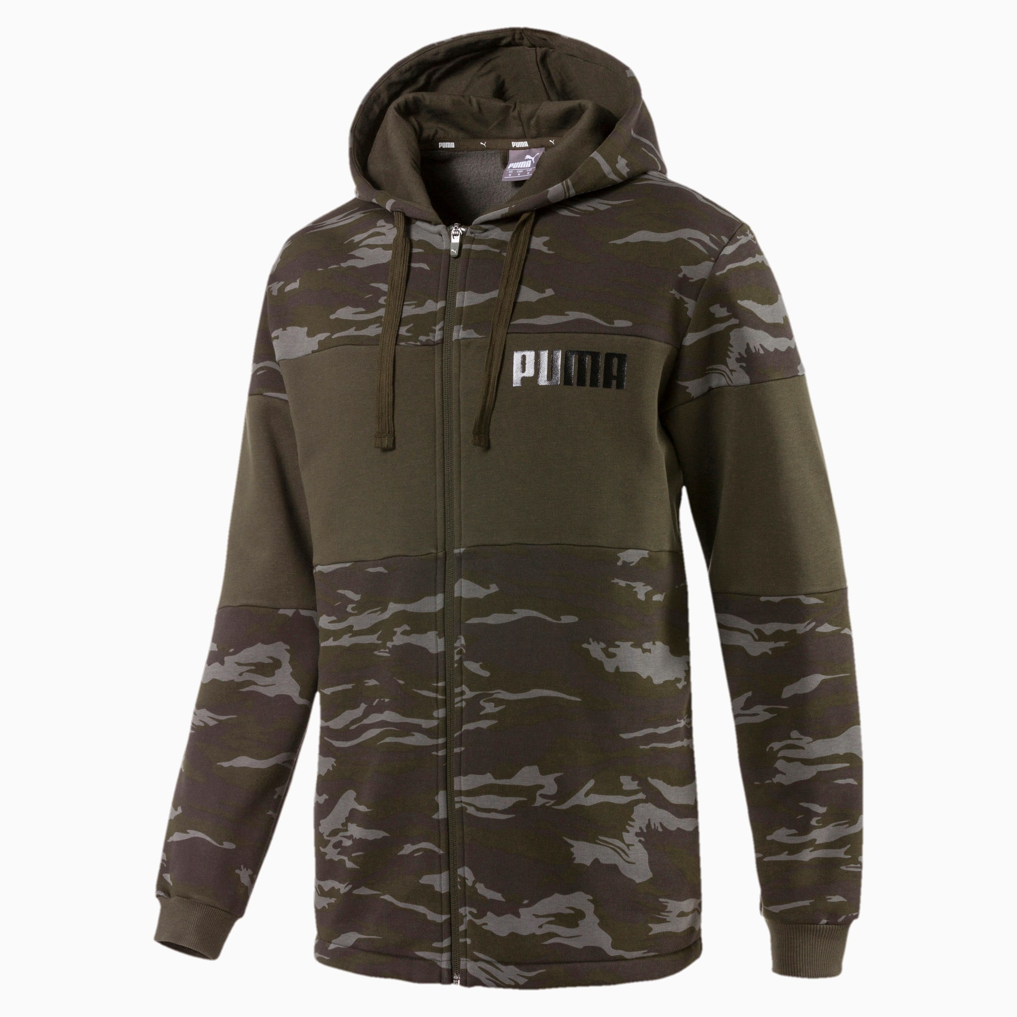 camo full zip hoodie
