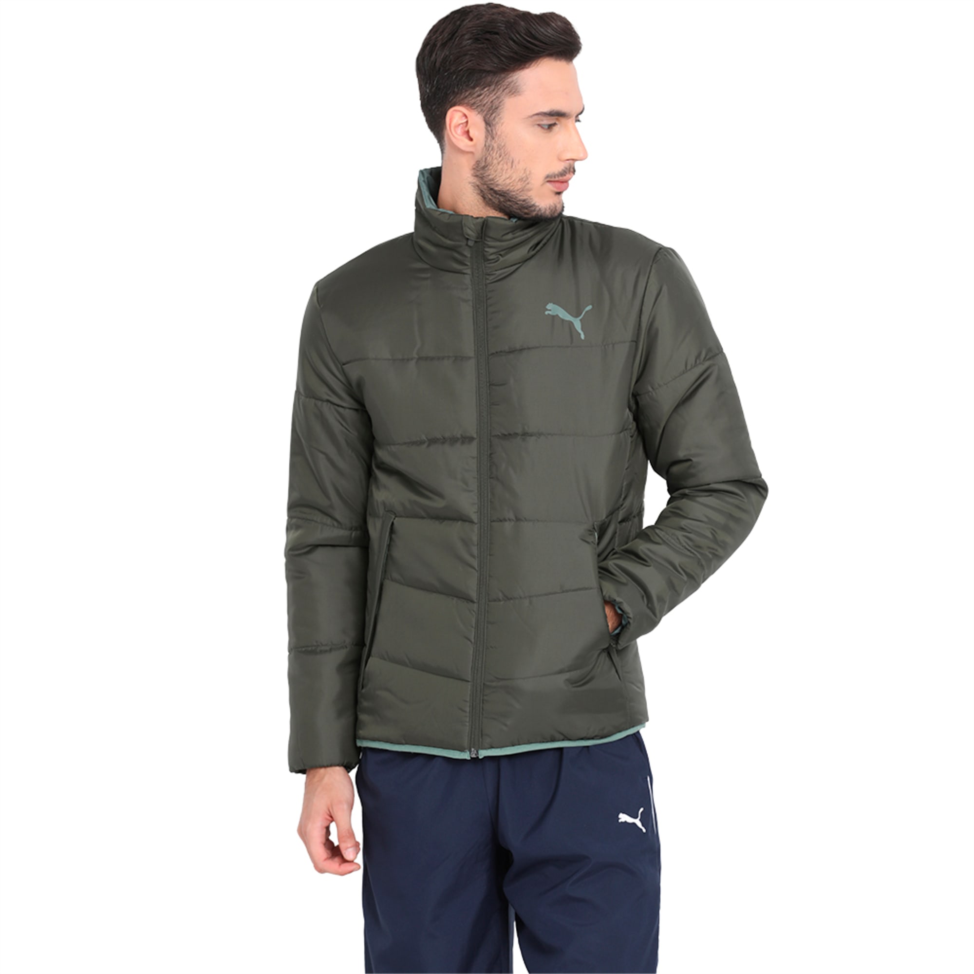 puma ess padded jacket black