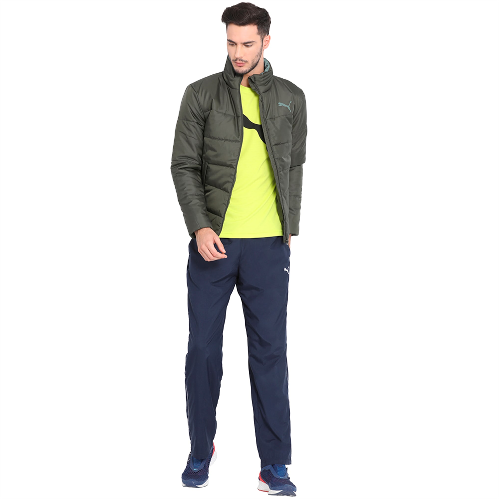 puma ess padded jacket black