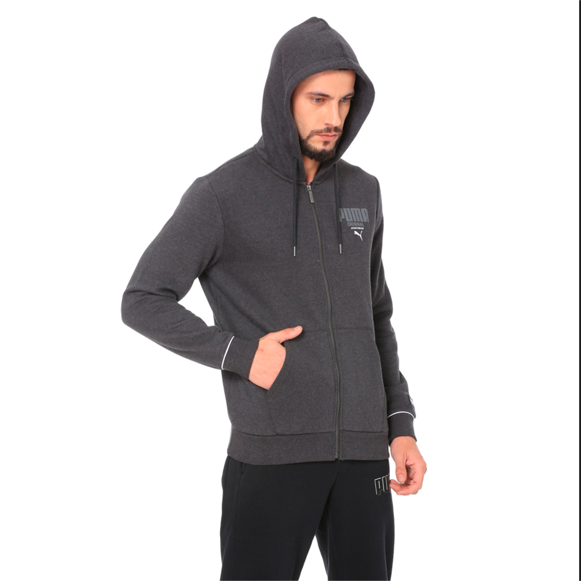 puma style athletics fz hoody