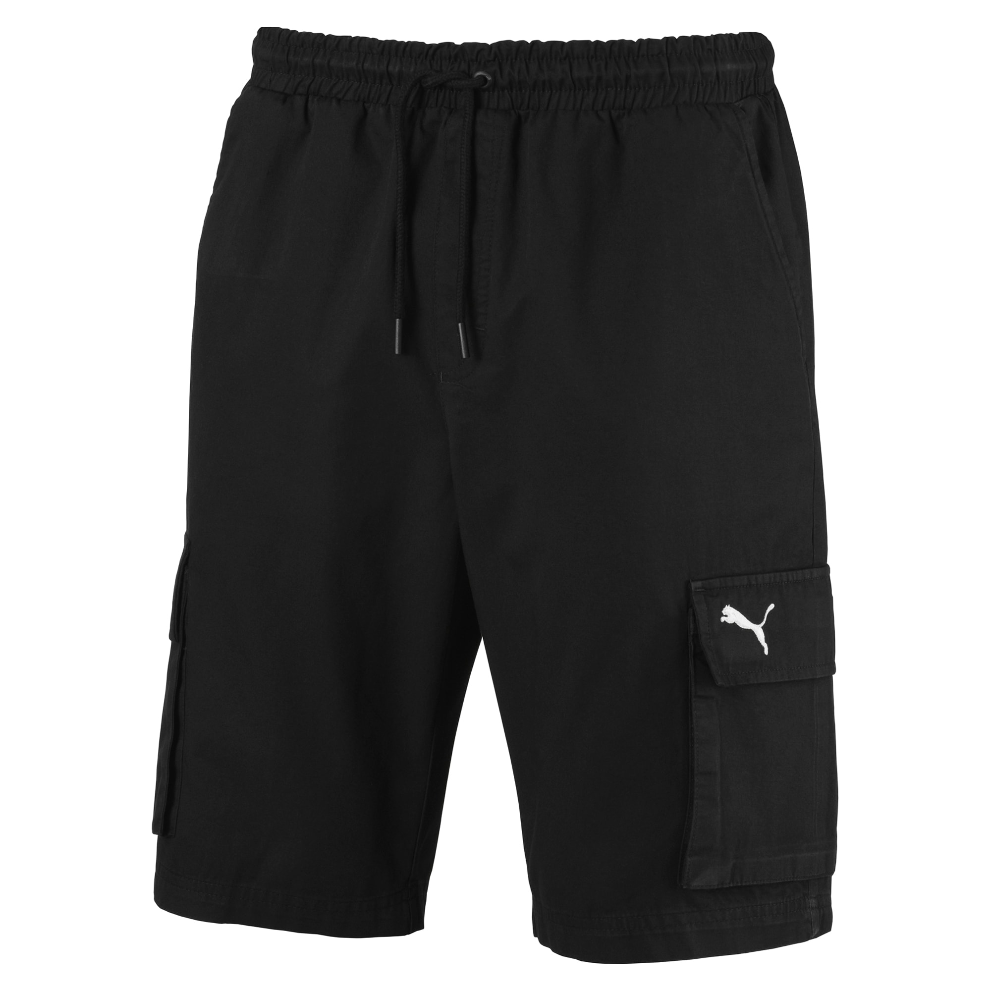 mens black puma shorts