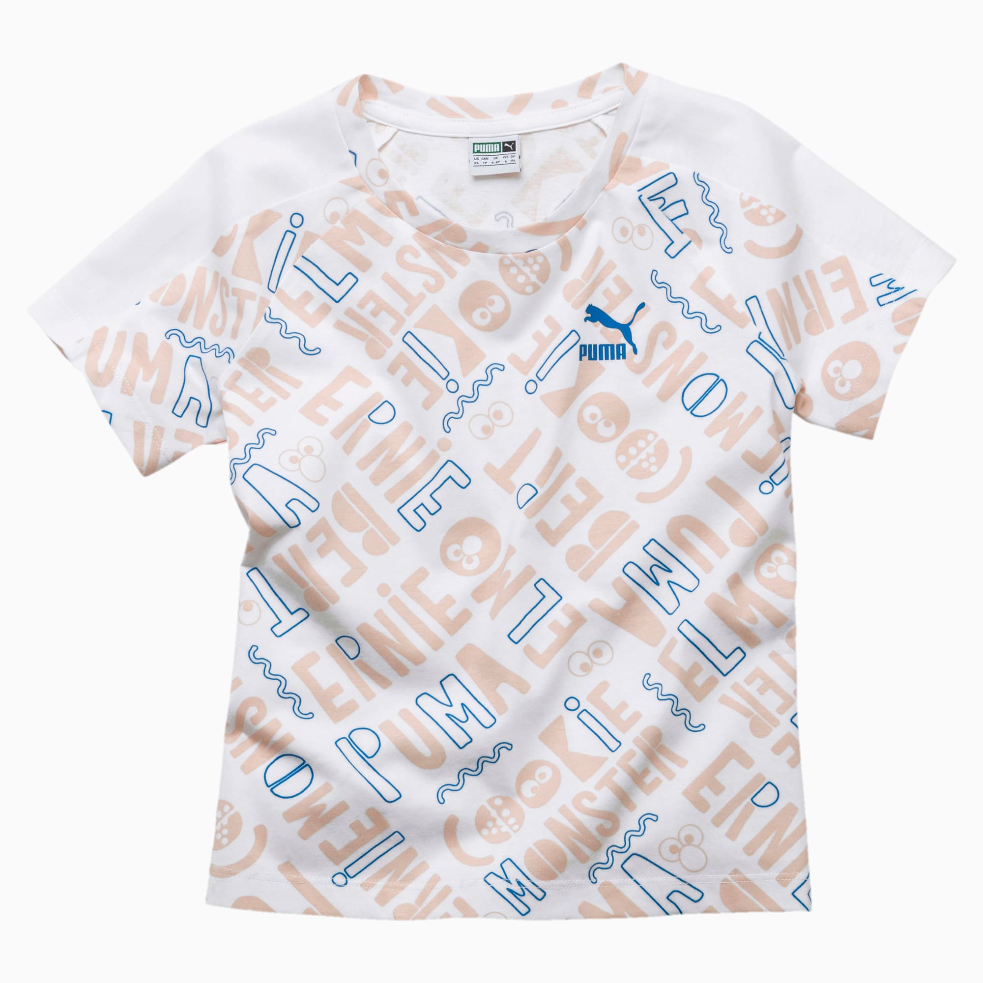 Puma X Sesame Street Girl S Aop Tee Puma Us