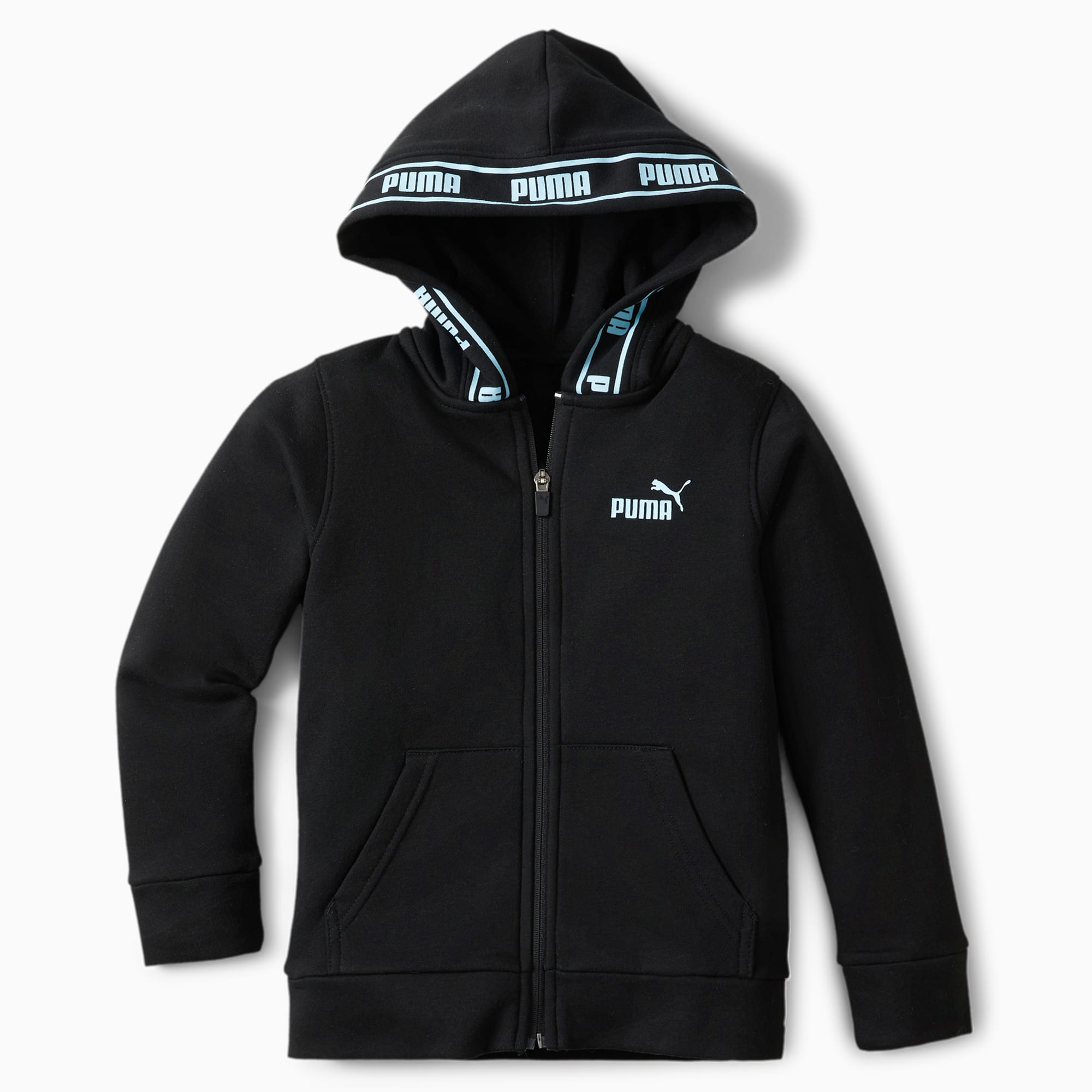 logo fleece zip hoodie