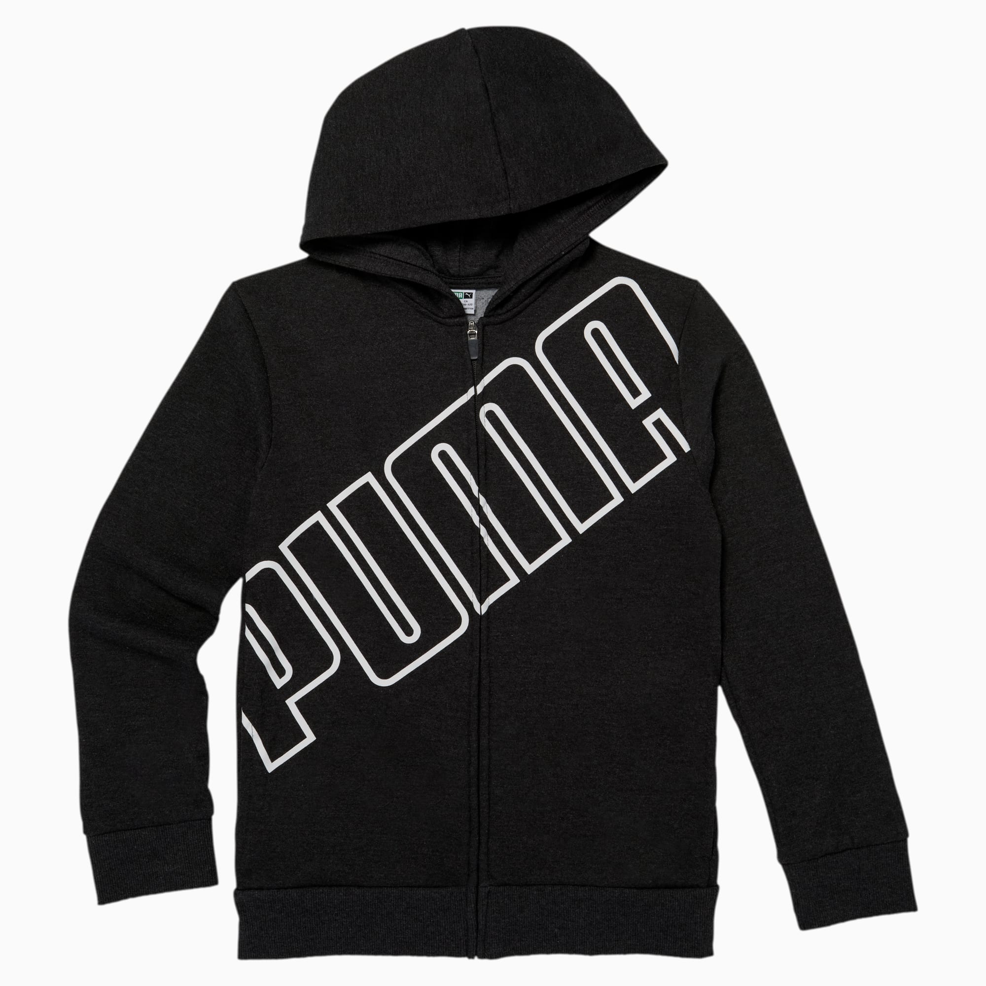 Slanted Logo Boys Full Zip Hoodie JR