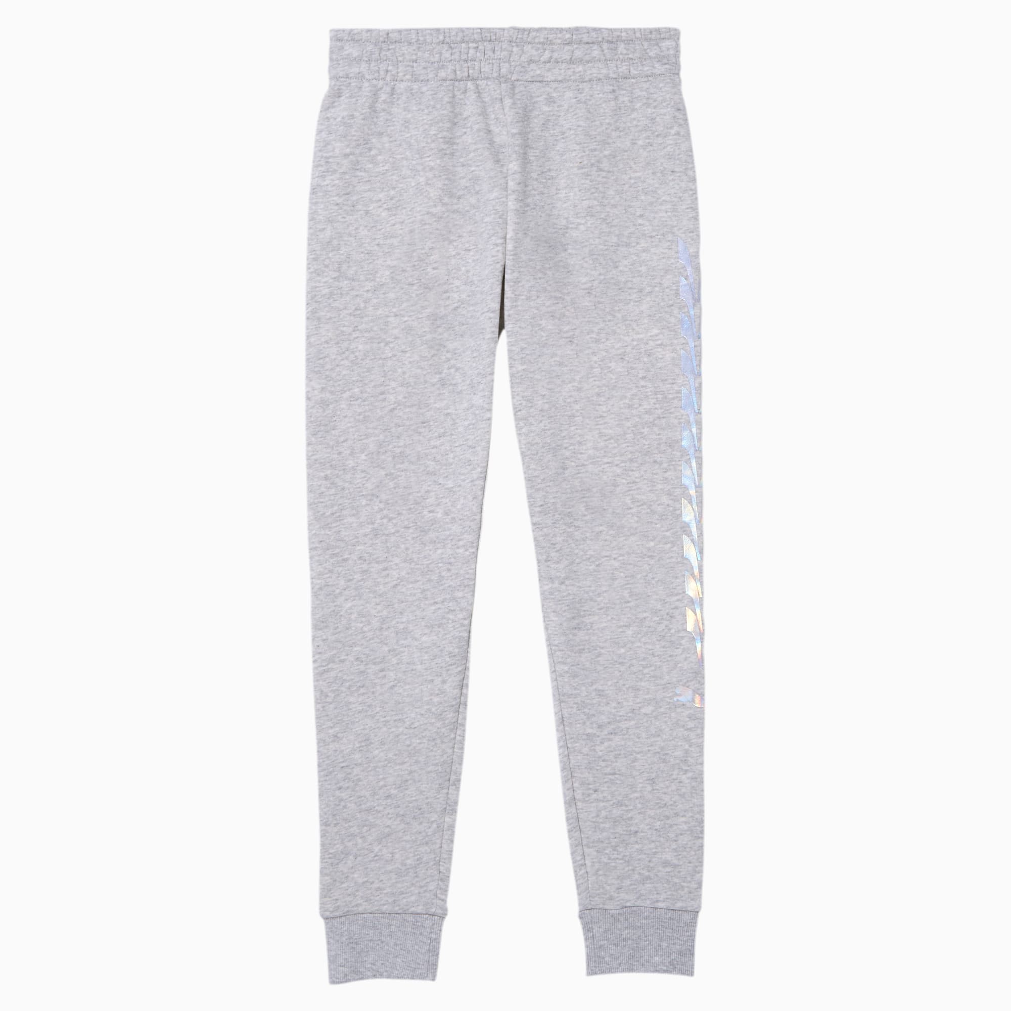 girls grey puma joggers