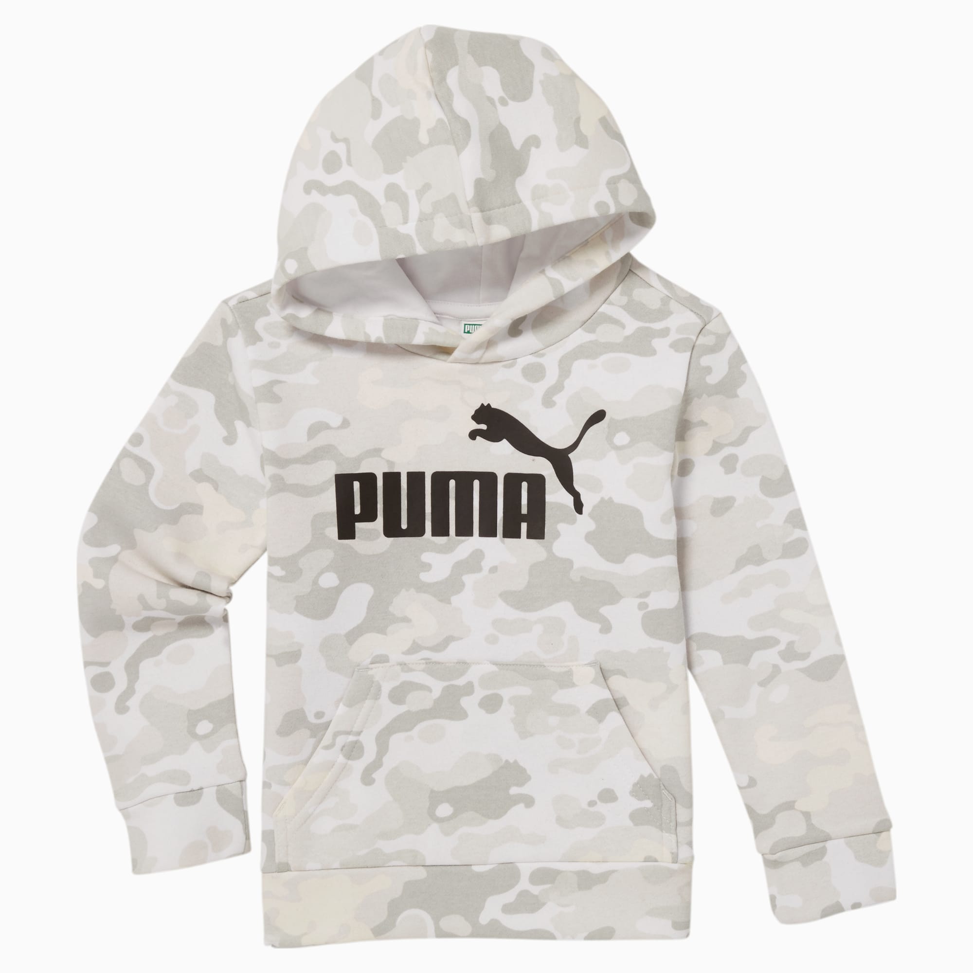 Puma all over print camo insert overhead top hoodie