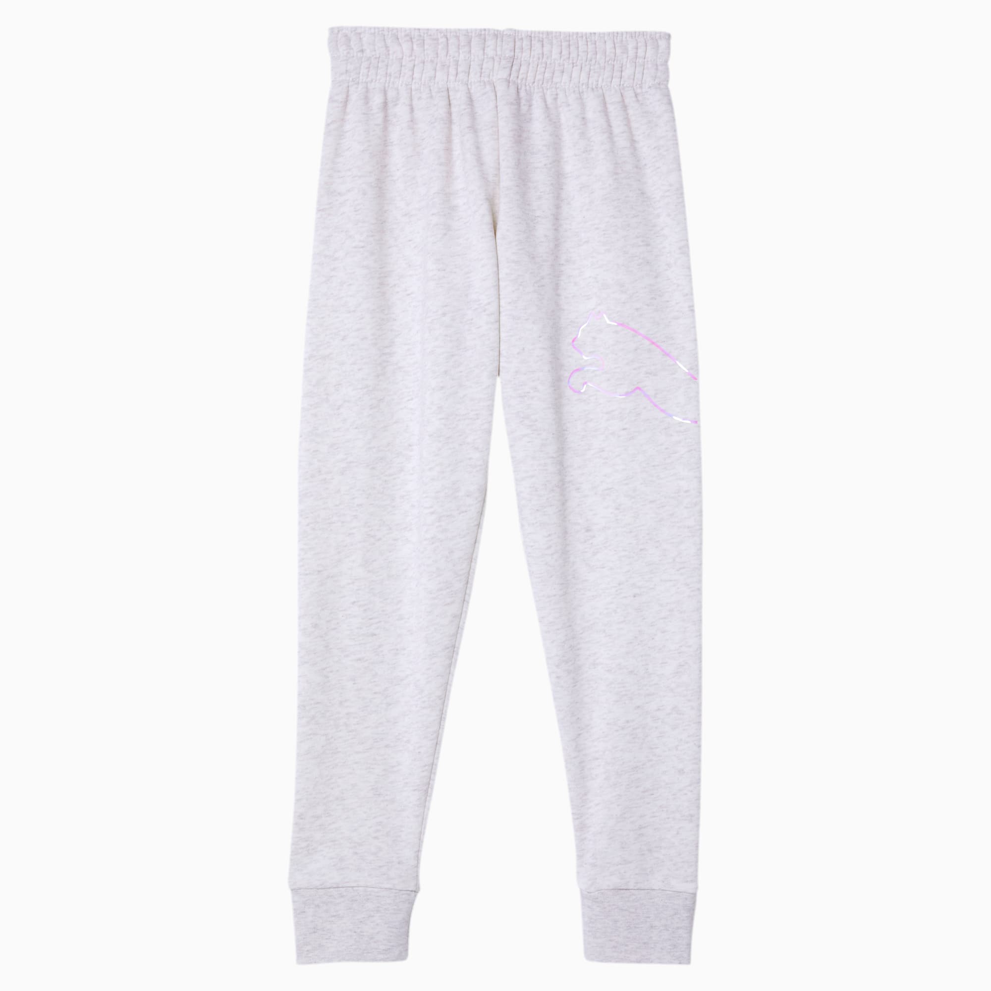 girls grey puma joggers