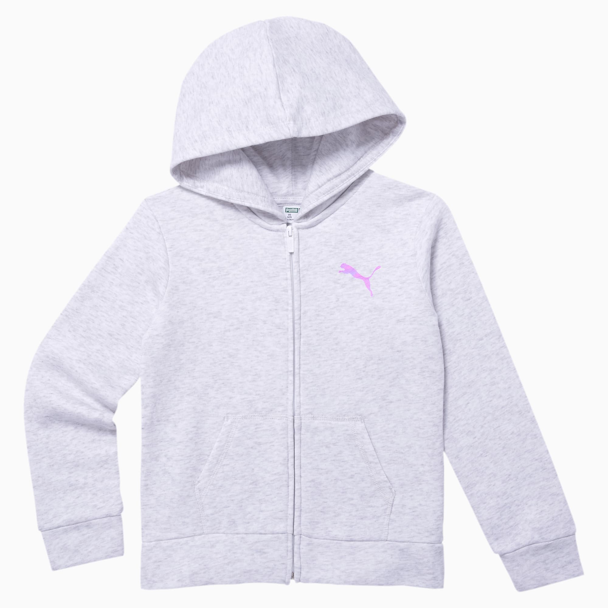 girls zip through hoodie