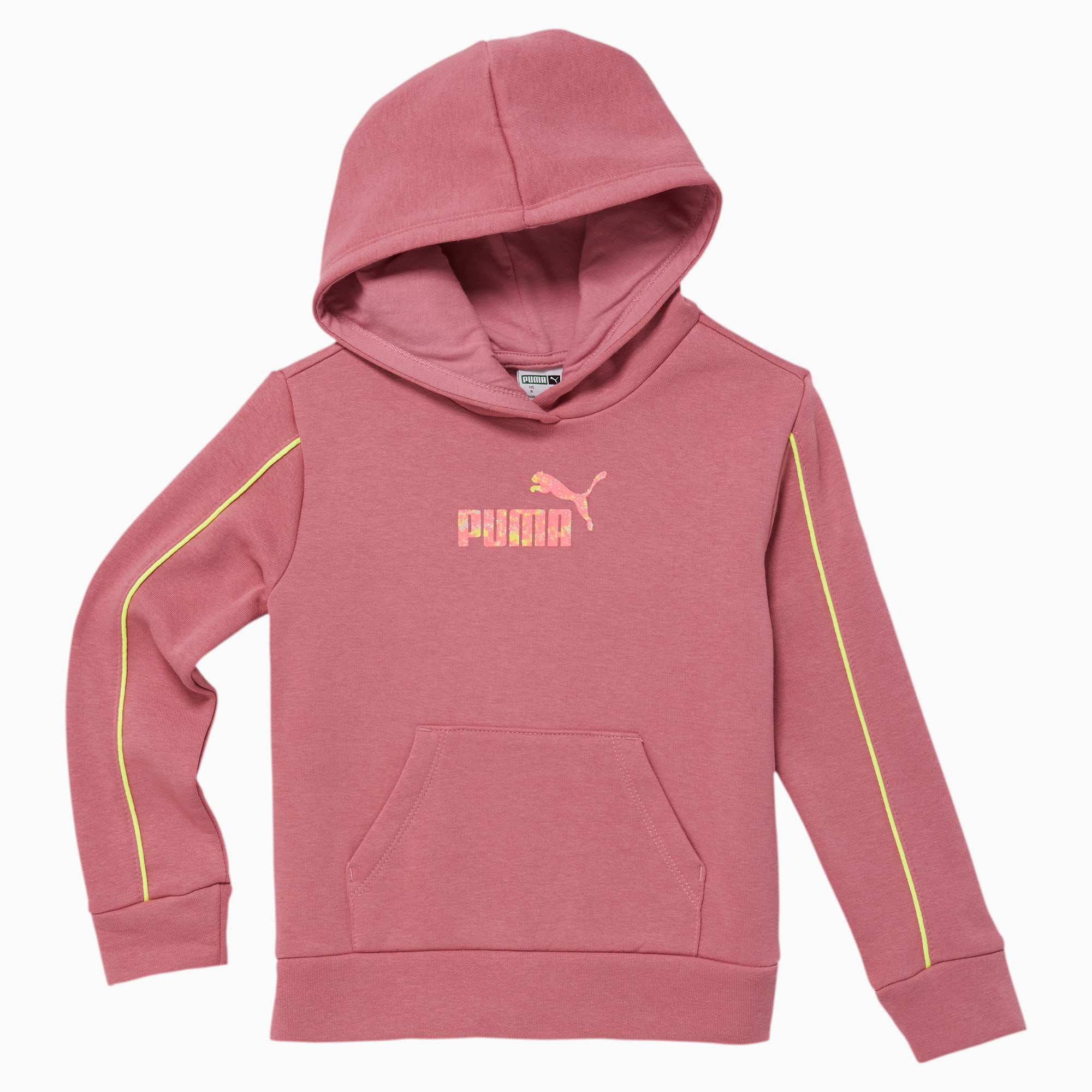 puma retro logo fleece hoodie
