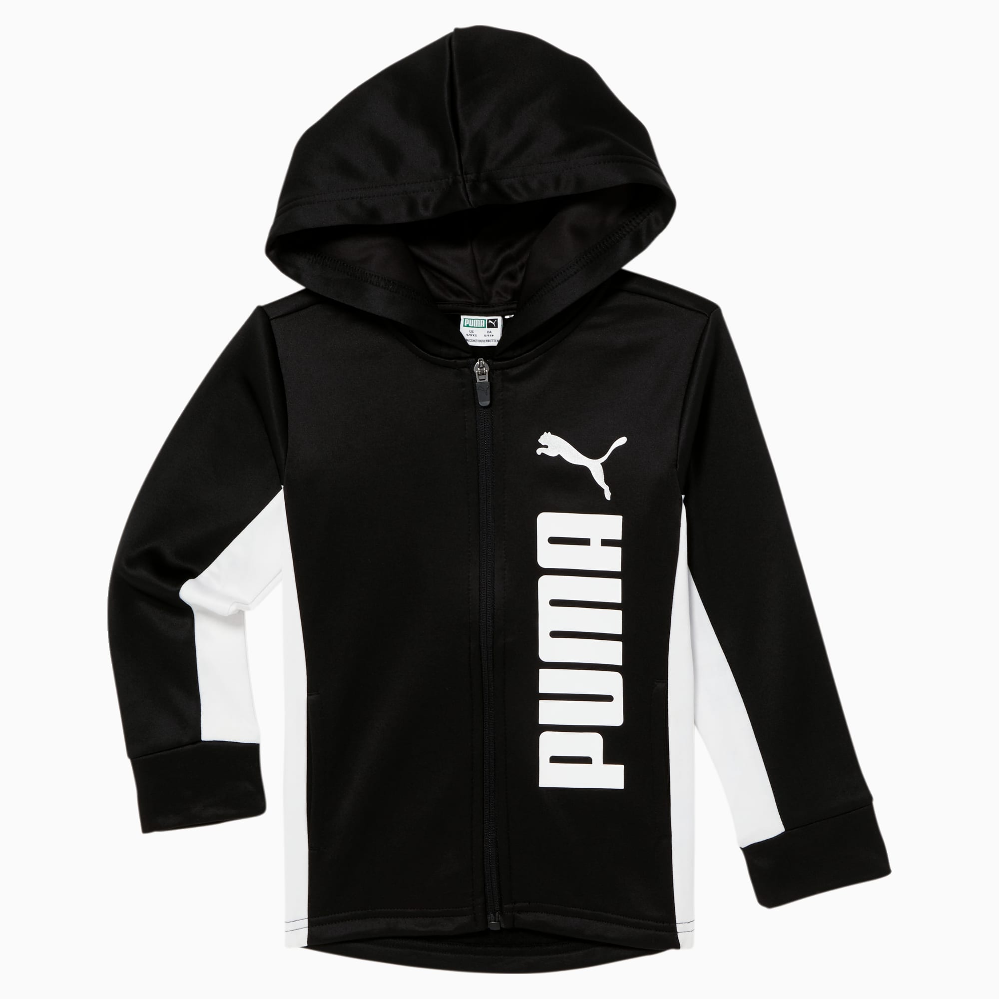 Puma black top zip up hoodie