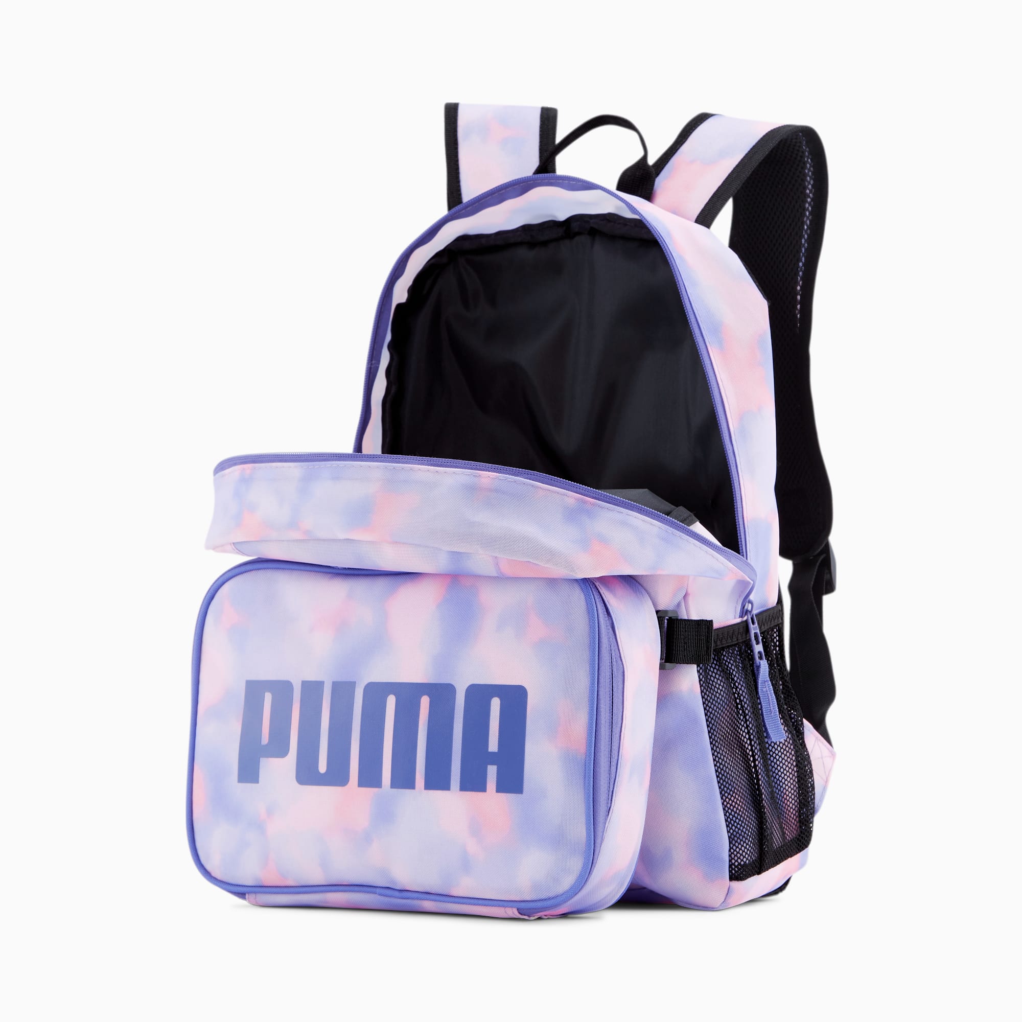 PUMA COMBO DE MOCHILA Y ALMUERZO EVERCAT PARA NIÑOS, Gris/Rojo