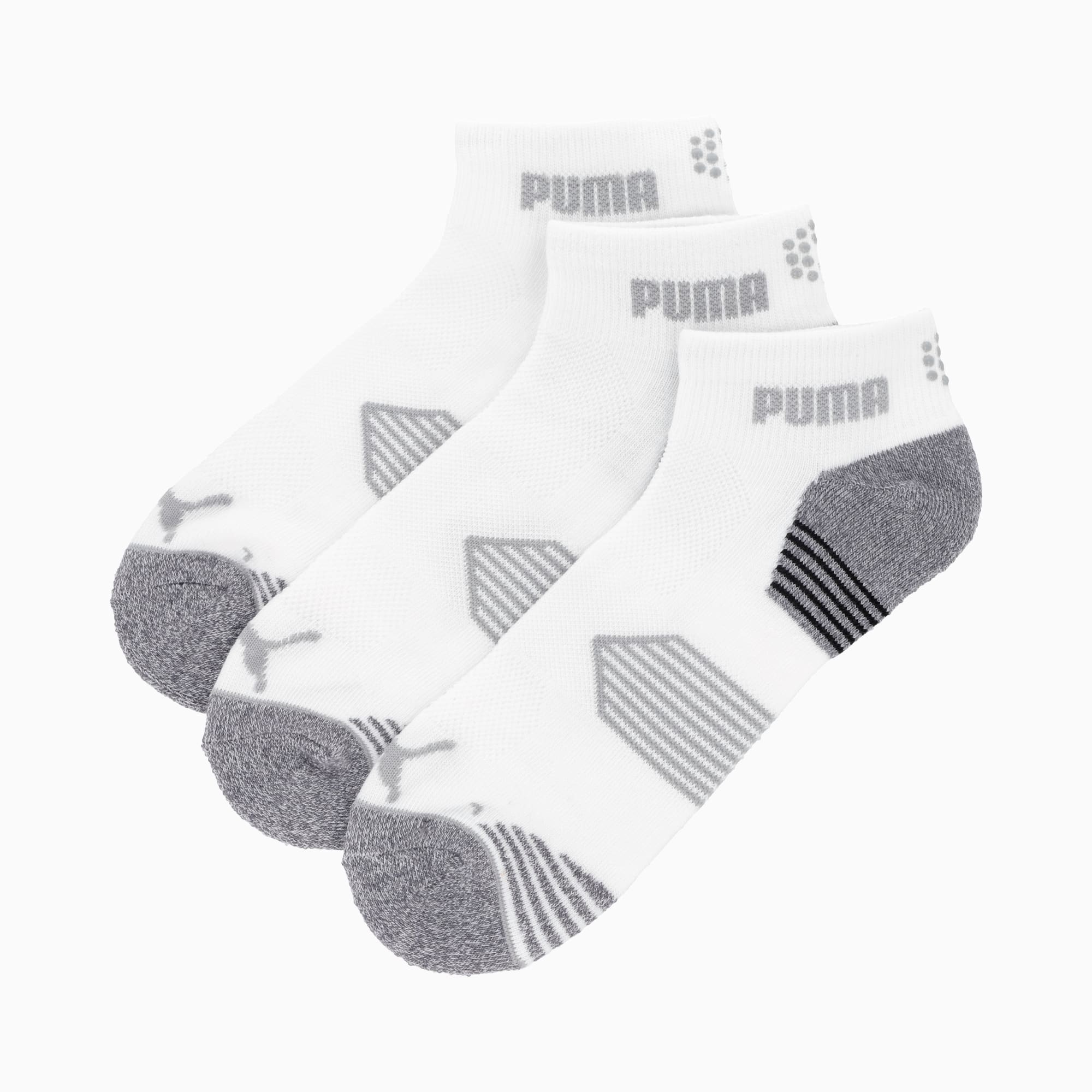 Essential Quarter Cut 3 Pack Golf Socks Bright White PUMA Shop All Puma PUMA